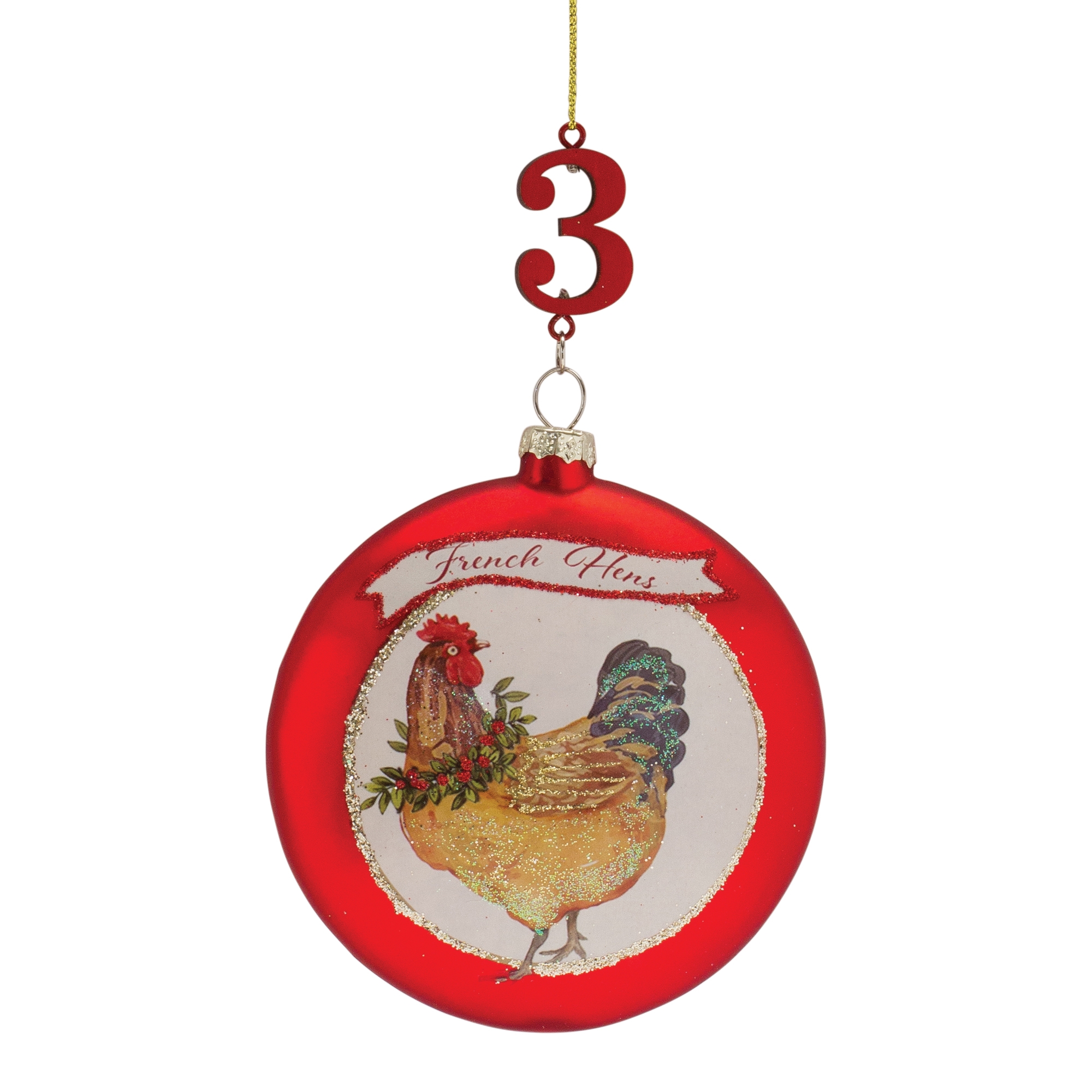 12 Days Of Christmas Ornaments (Set of 12) 4.75