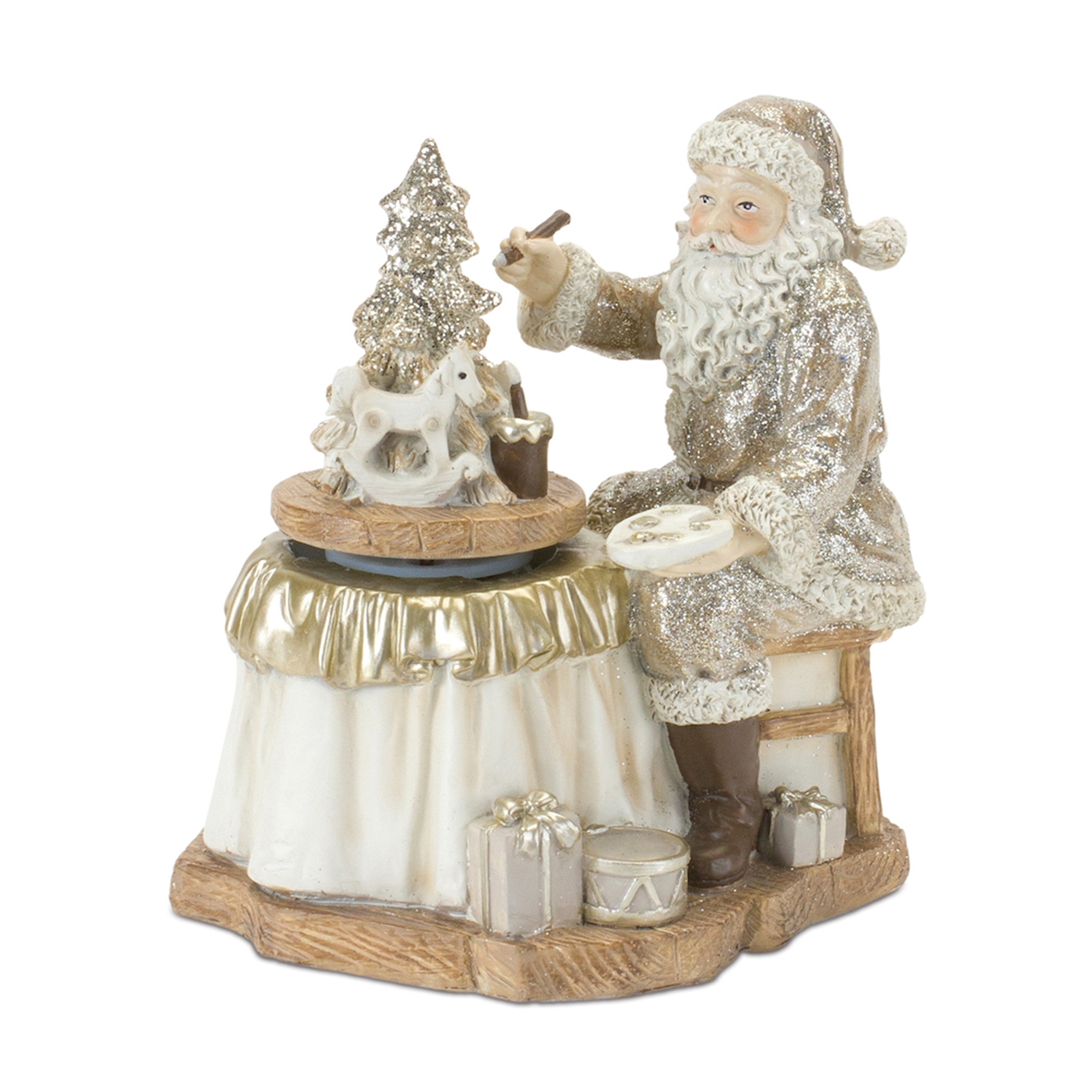 Santa w/Paint Brush (Set of 2) 6.5