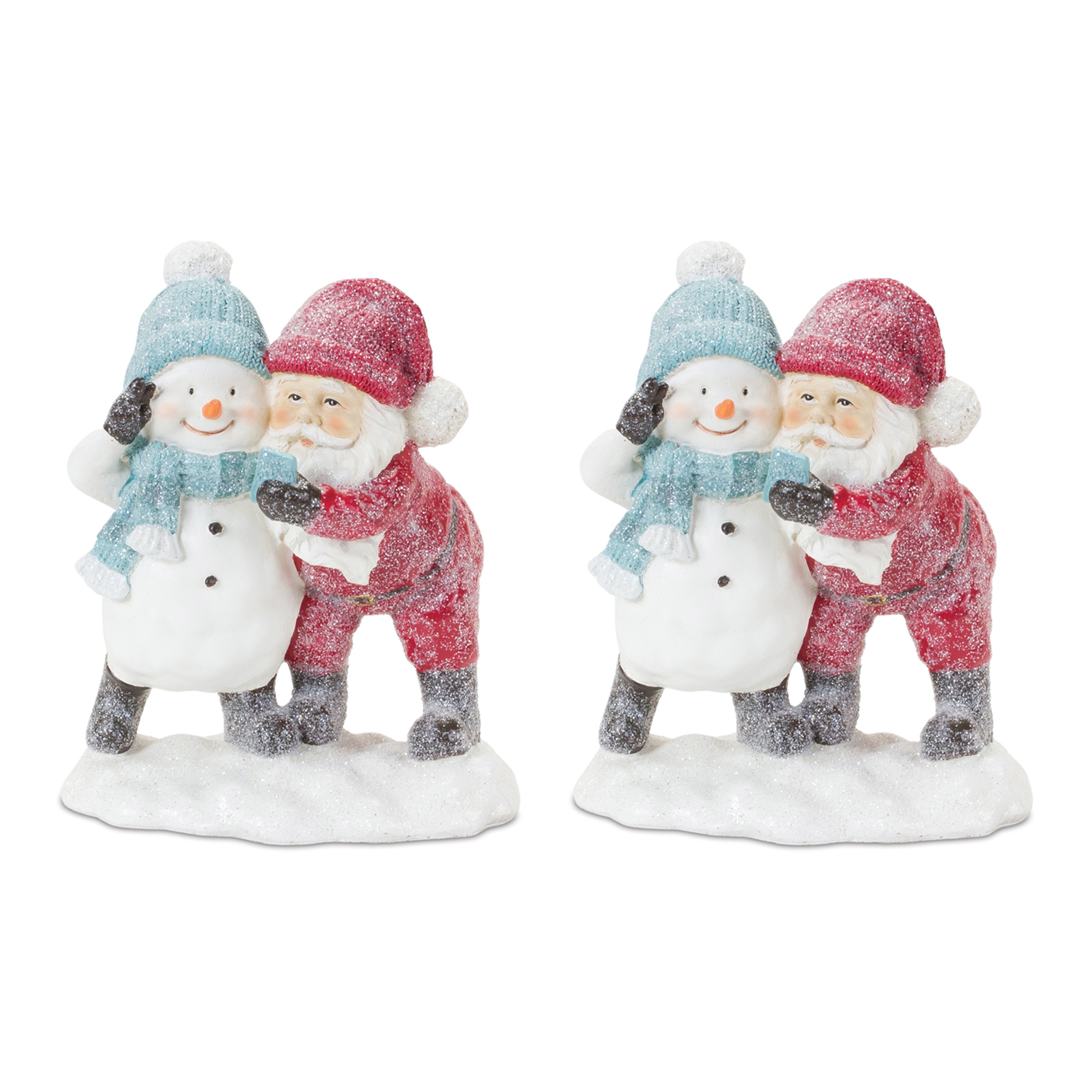 Santa & Snowman Taking Selfie (Set of 2) 5.75