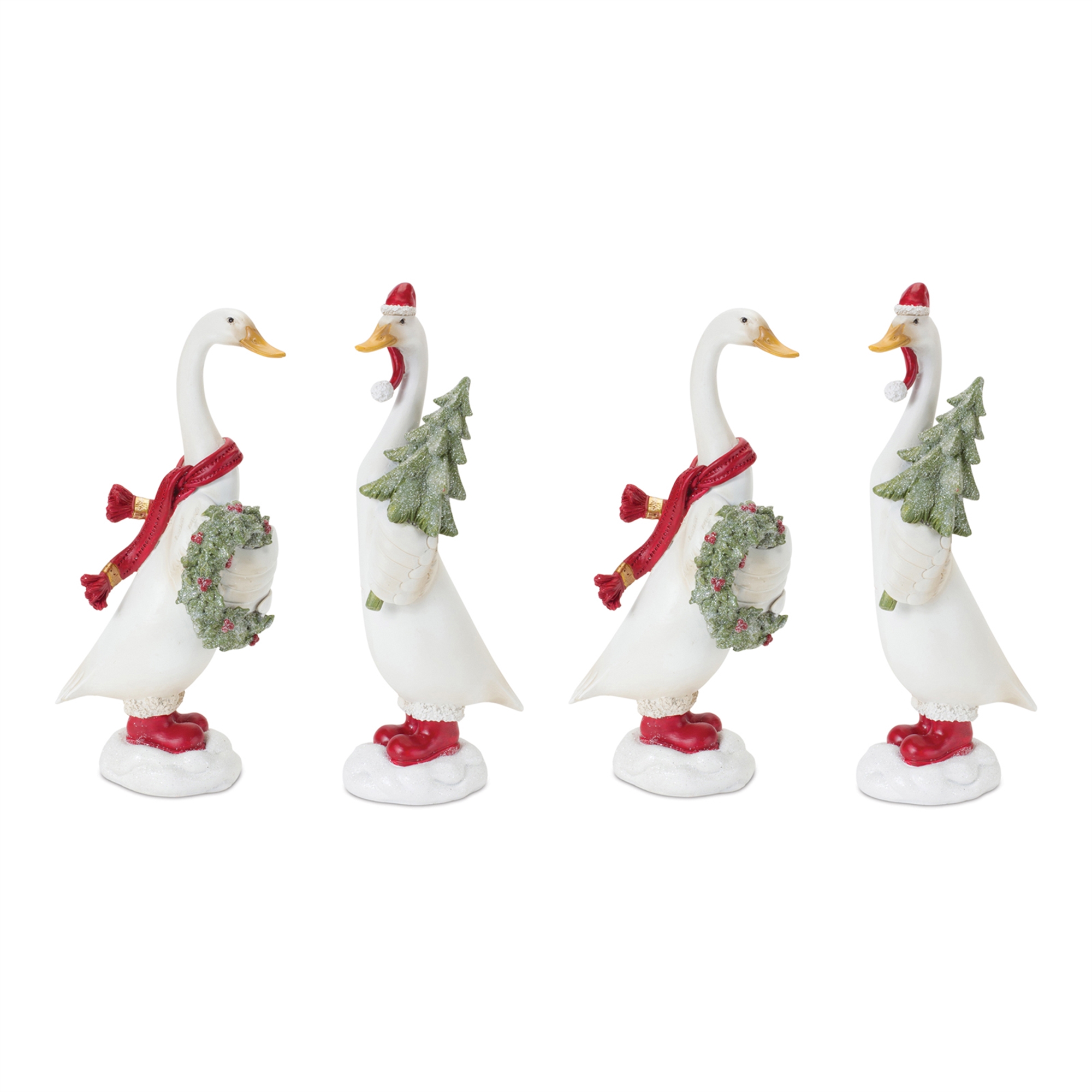 Christmas Goose (Set of 4) 9.5