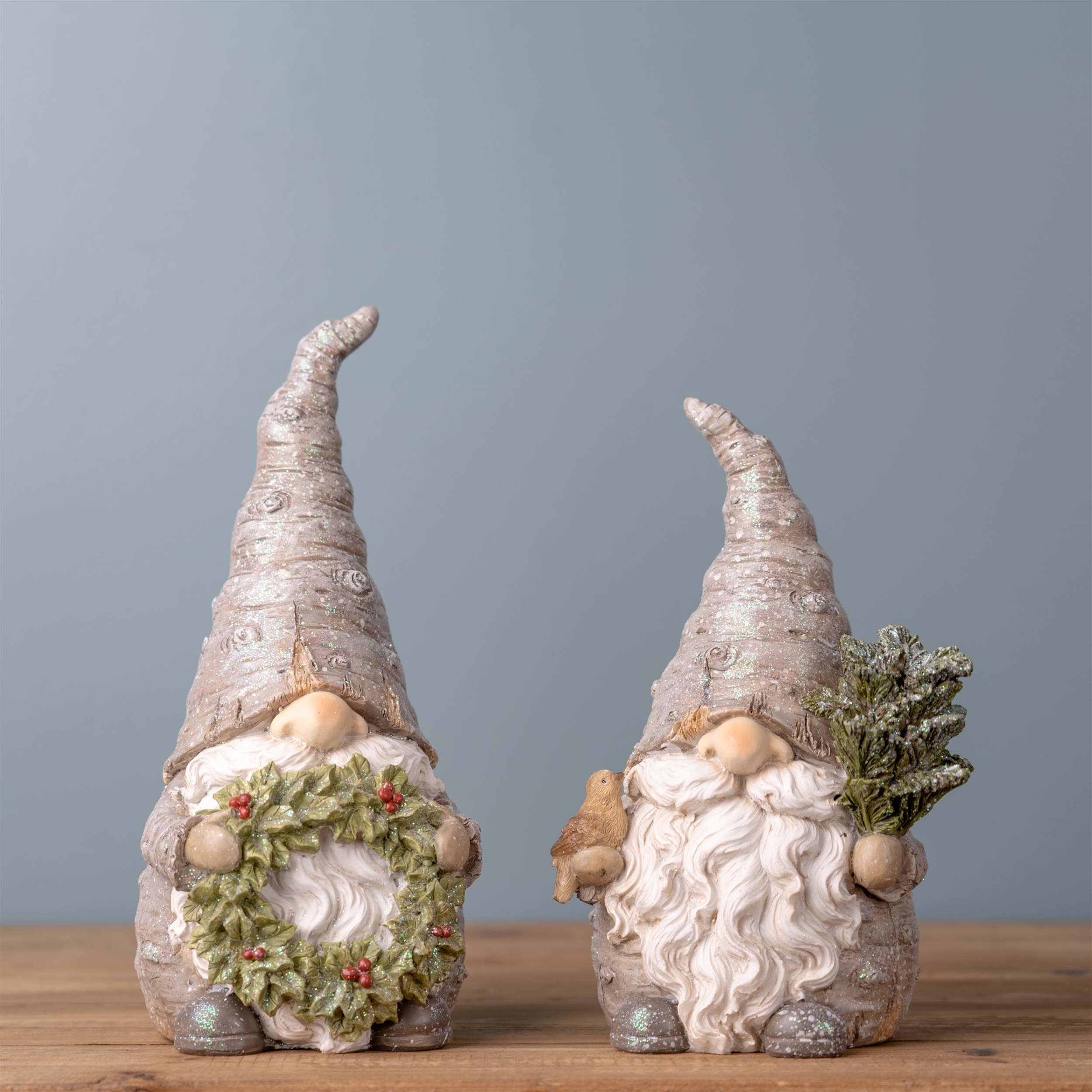 Gnome w/Wreath and Tree (Set of 2) 8.5