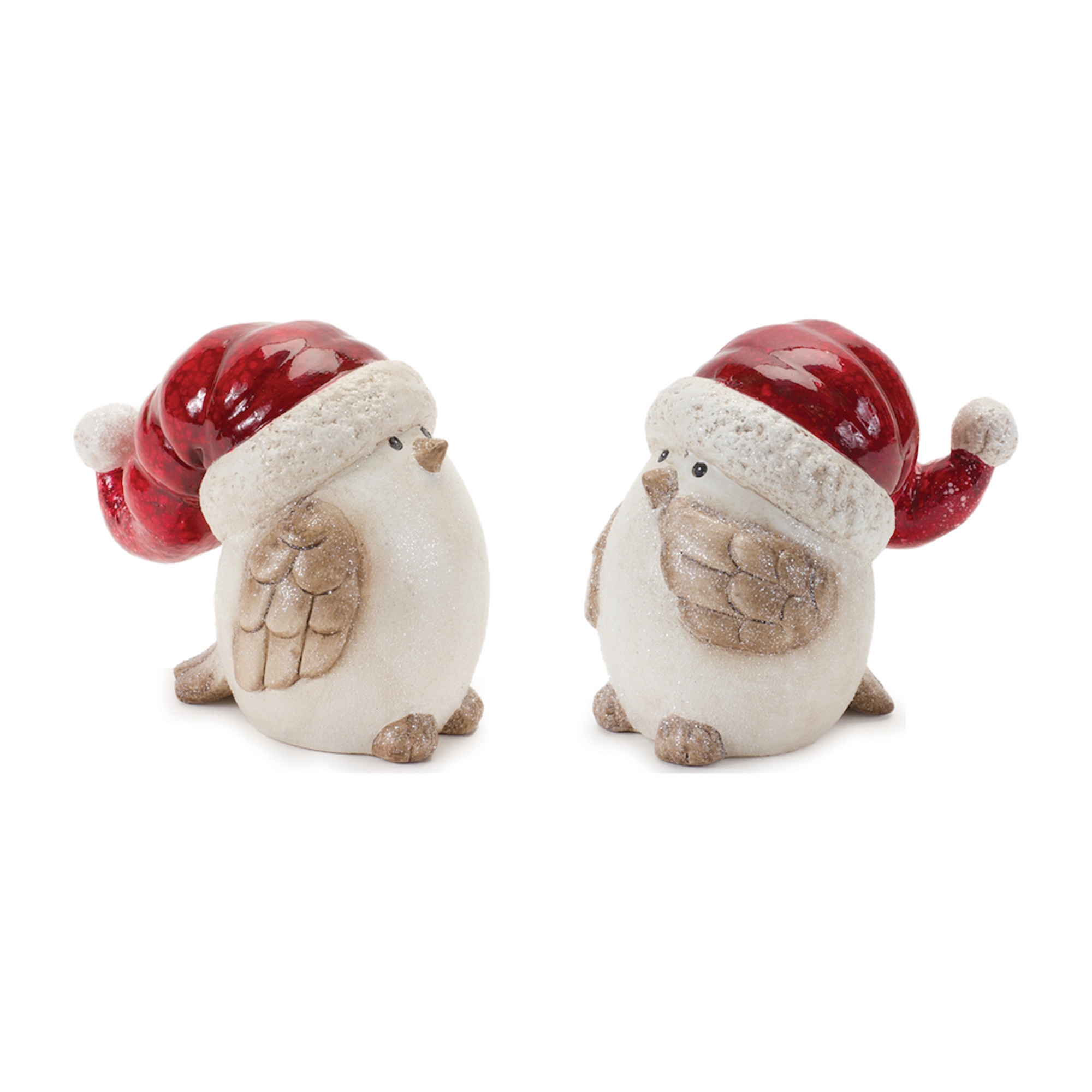 Bird w/Santa Hat (Set of 6) 4.25