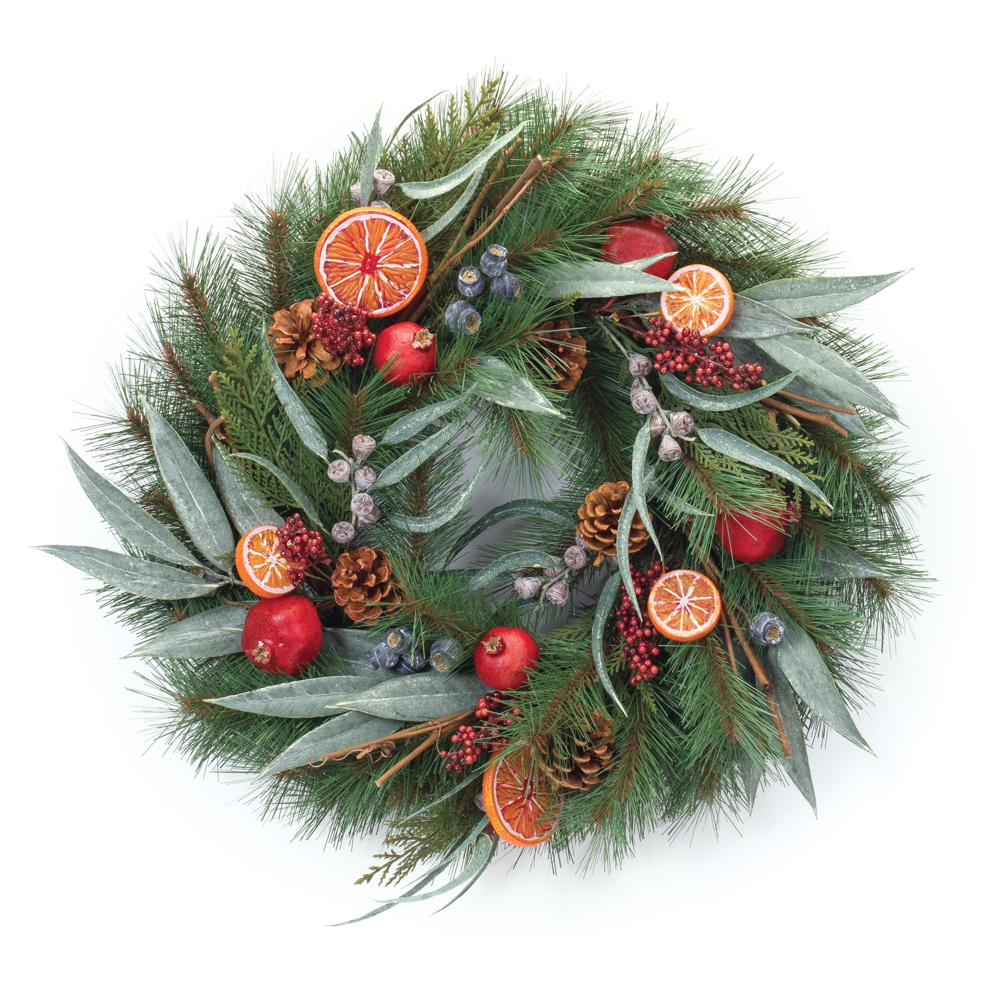 Pine w/Fruit Wreath 21