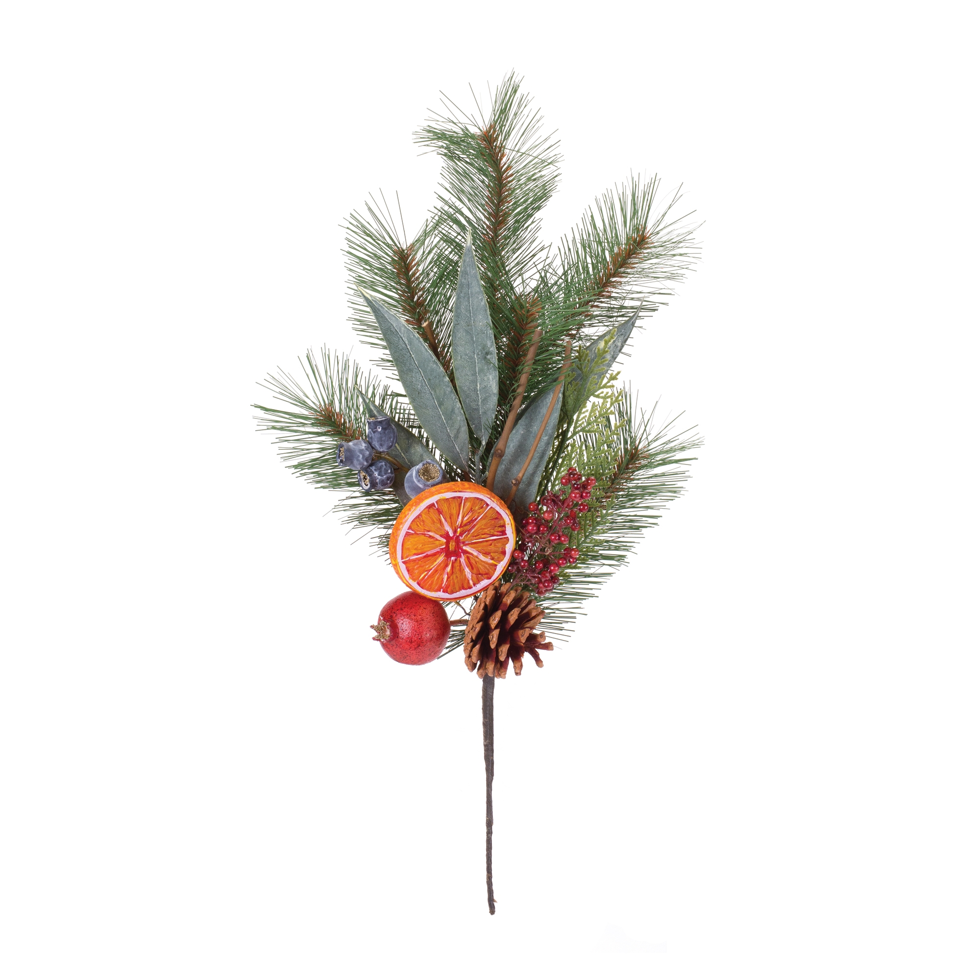 Pine w/Fruit Spray (Set of 2) 20