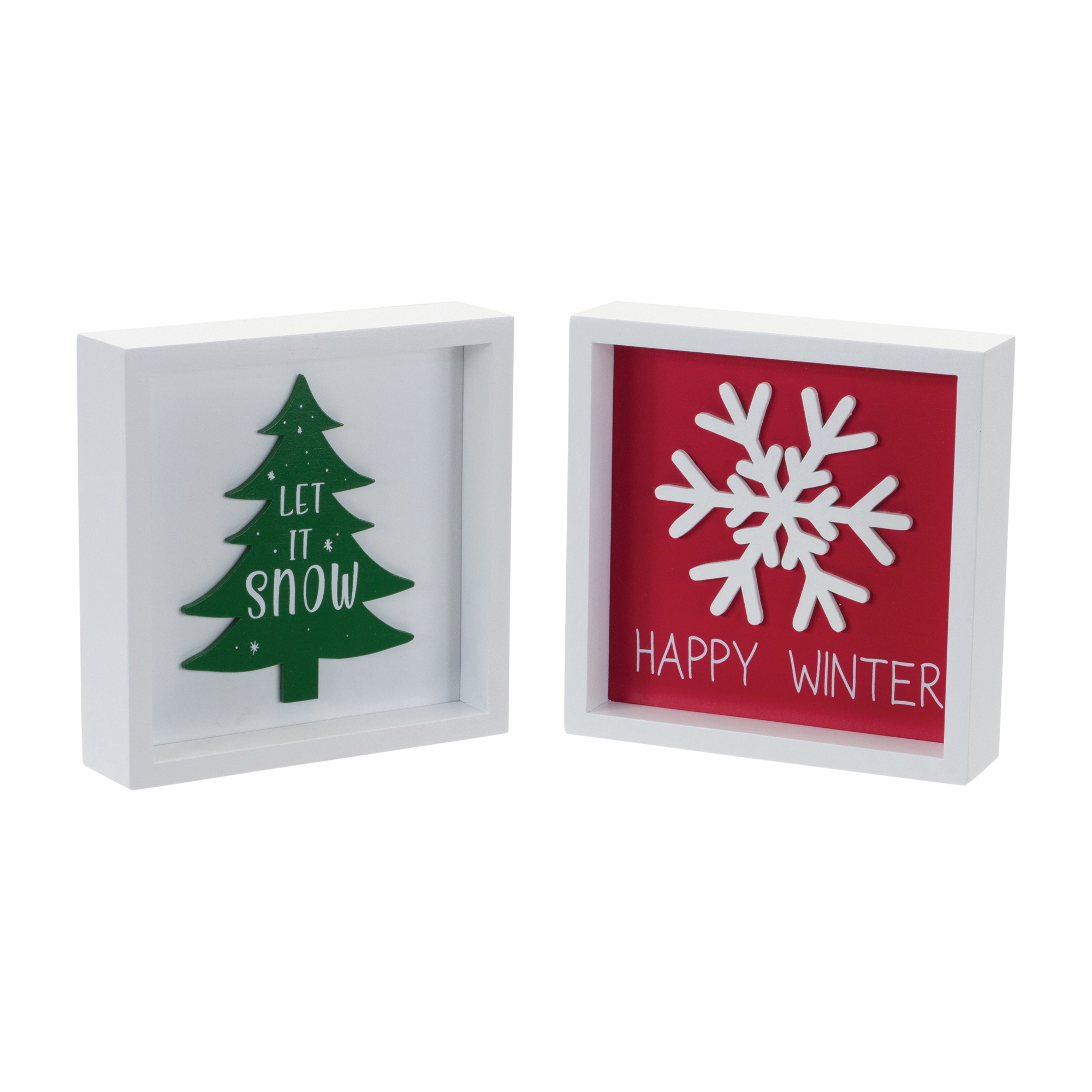 Let It Snow and Happy Winter Sign (Set of 6) 6