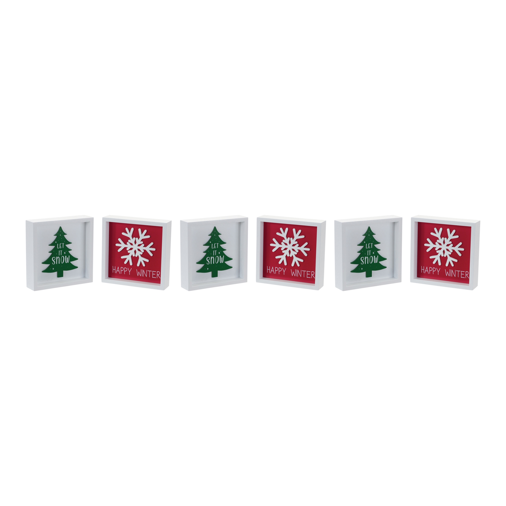 Let It Snow and Happy Winter Sign (Set of 6) 6