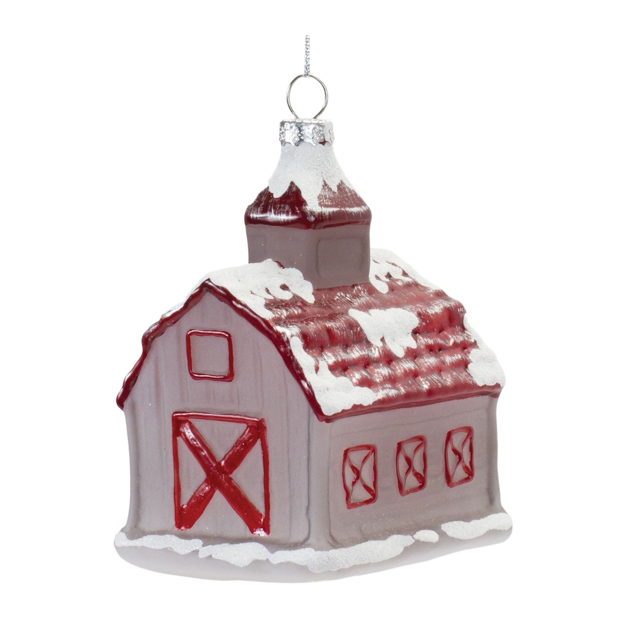 Barn Ornament (Set of 6) 4.75