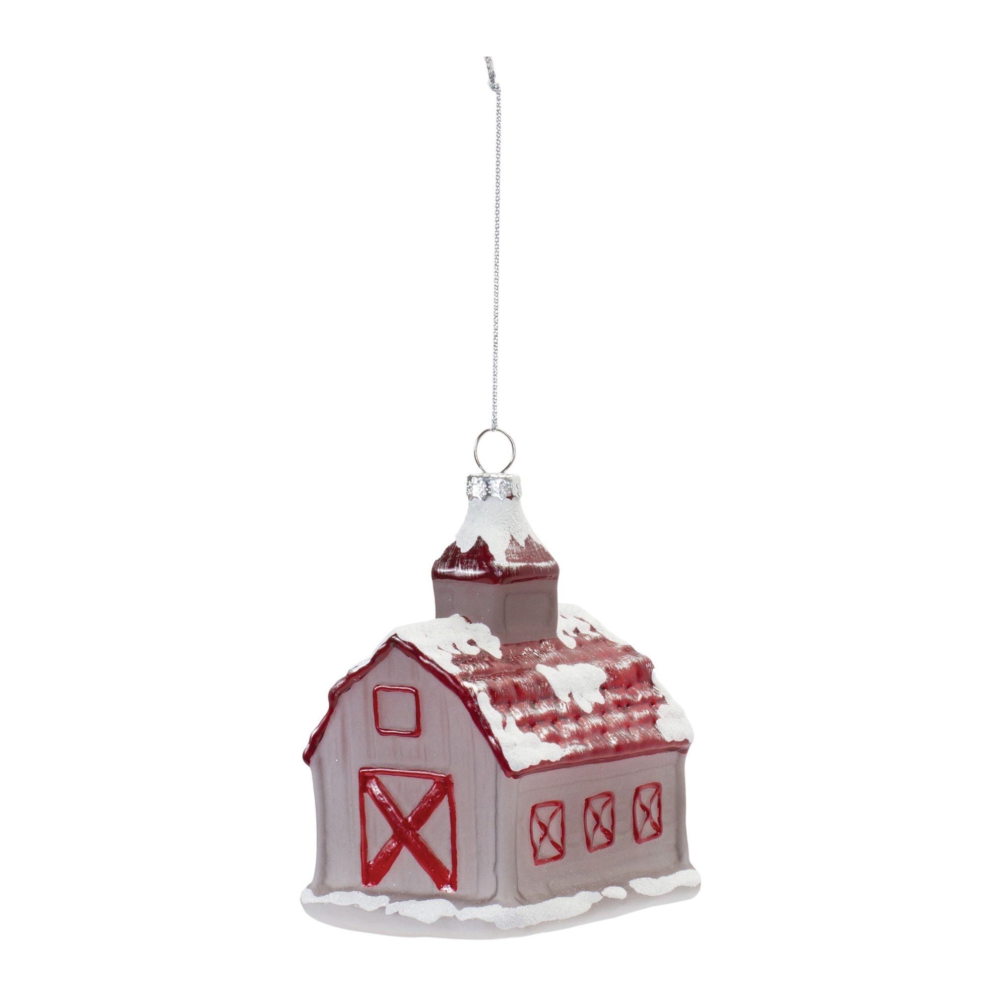 Barn Ornament (Set of 6) 4.75