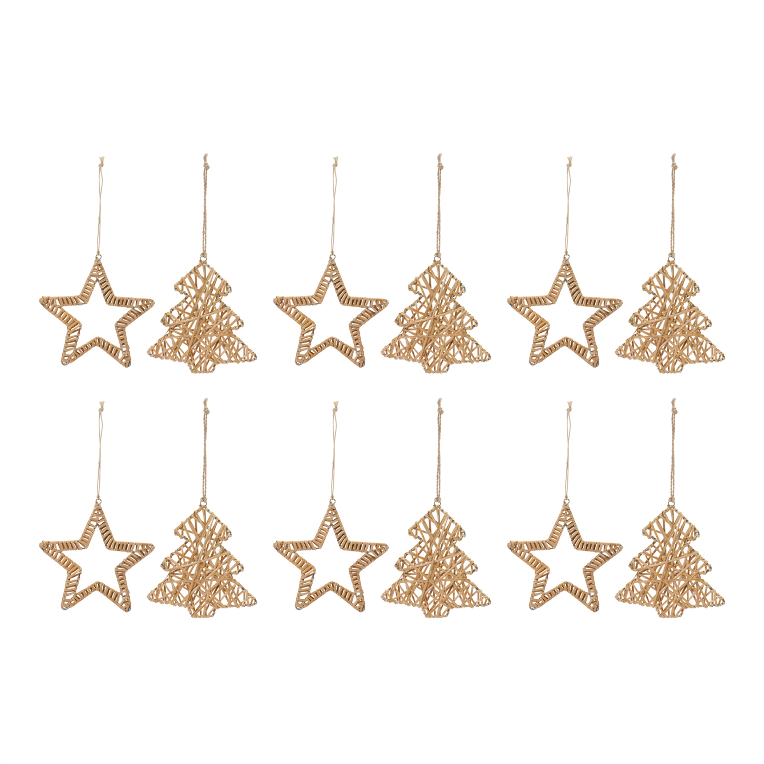 Star and Tree Ornament (Set of 12) 6