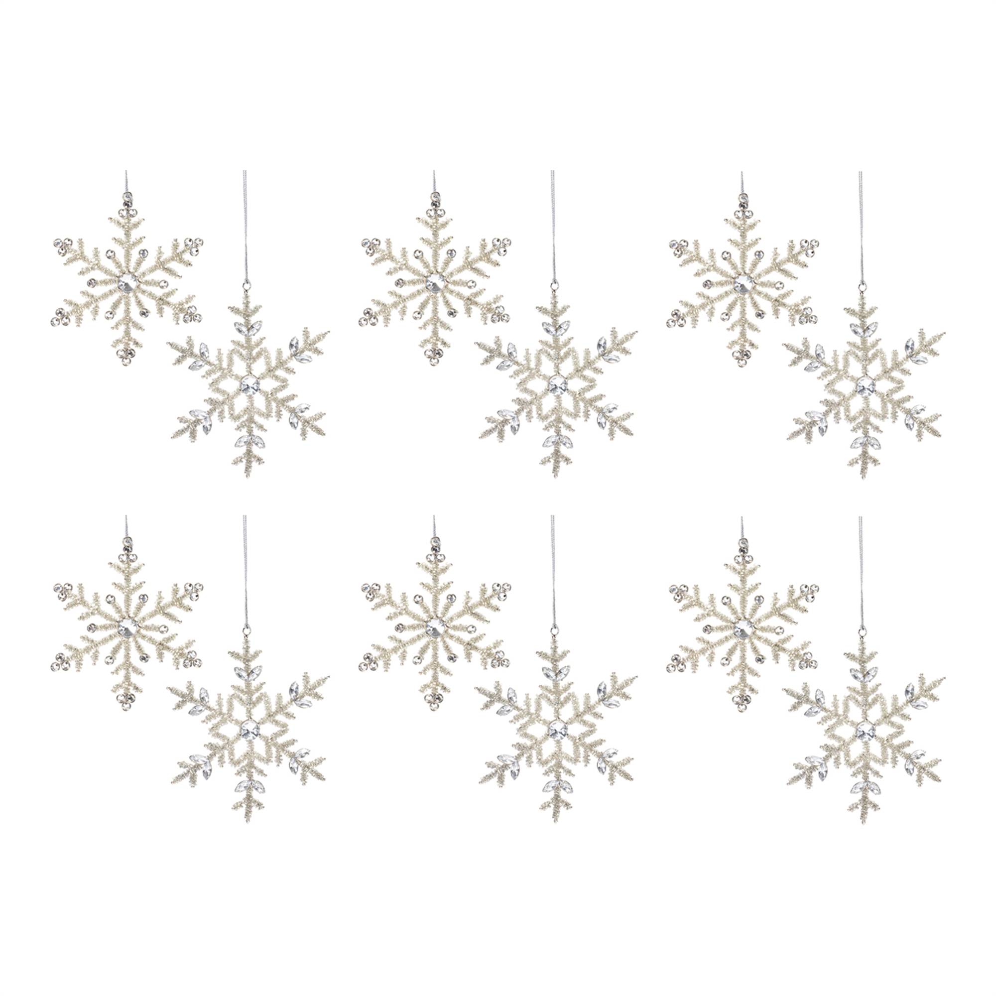 Snowflake Ornament (Set of 12) 5.25