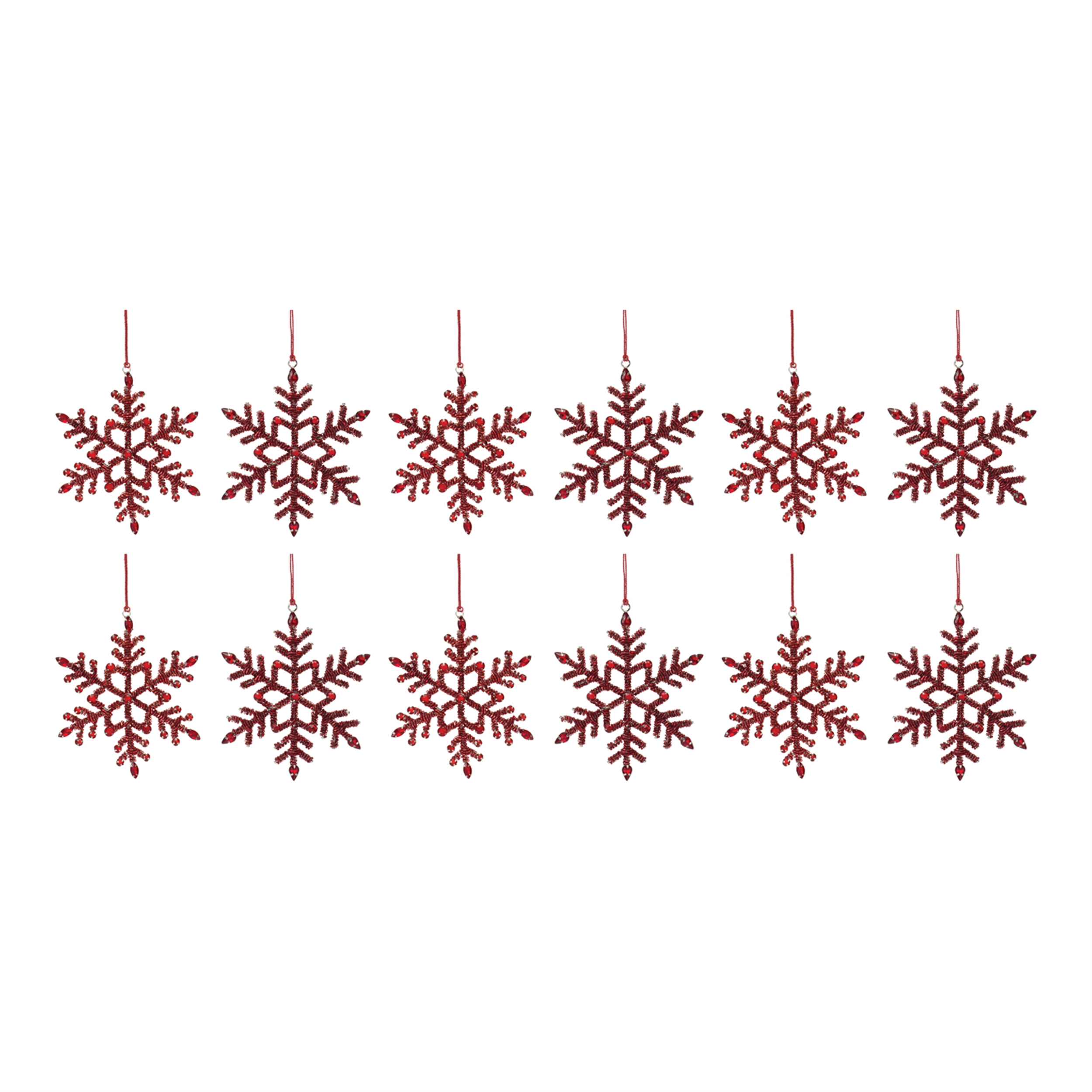 Snowflake Ornament (Set of 12) 5.5