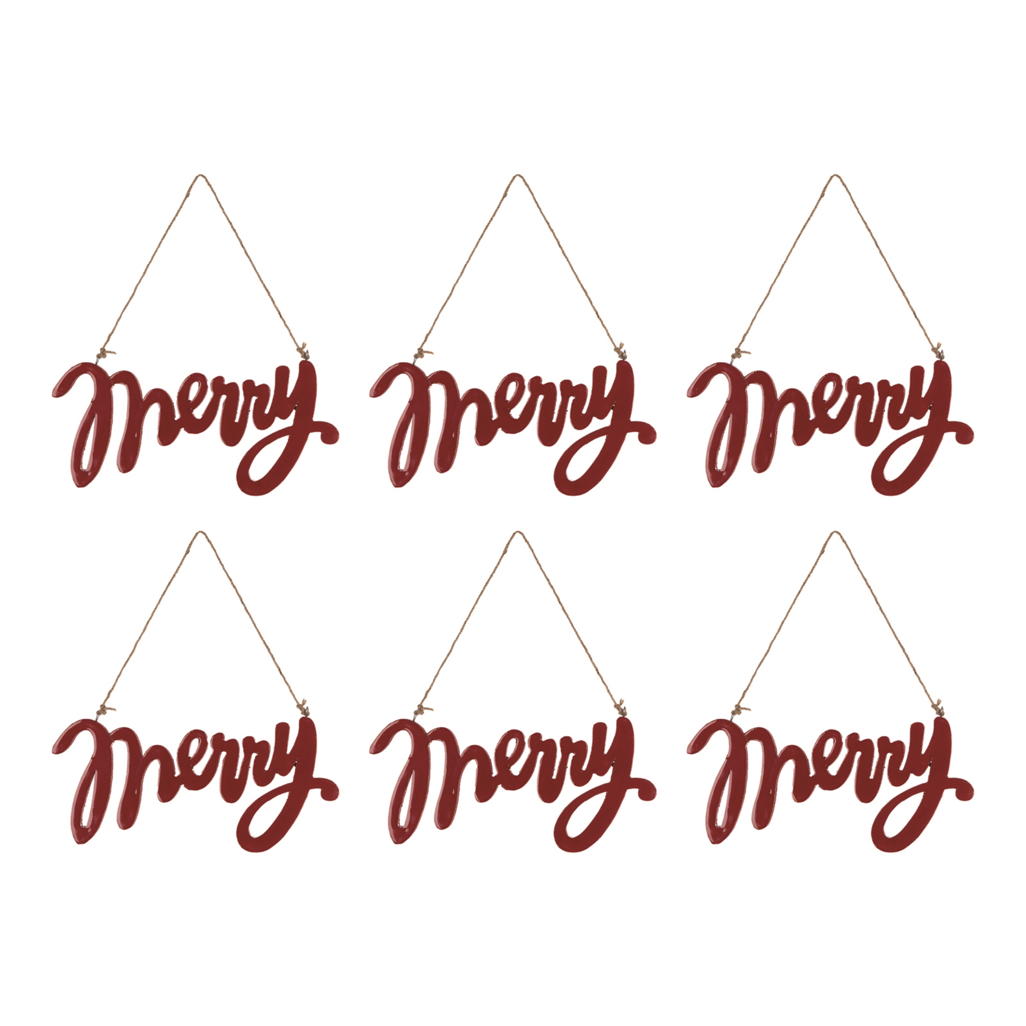 Merry Sign (Set of 6) 11