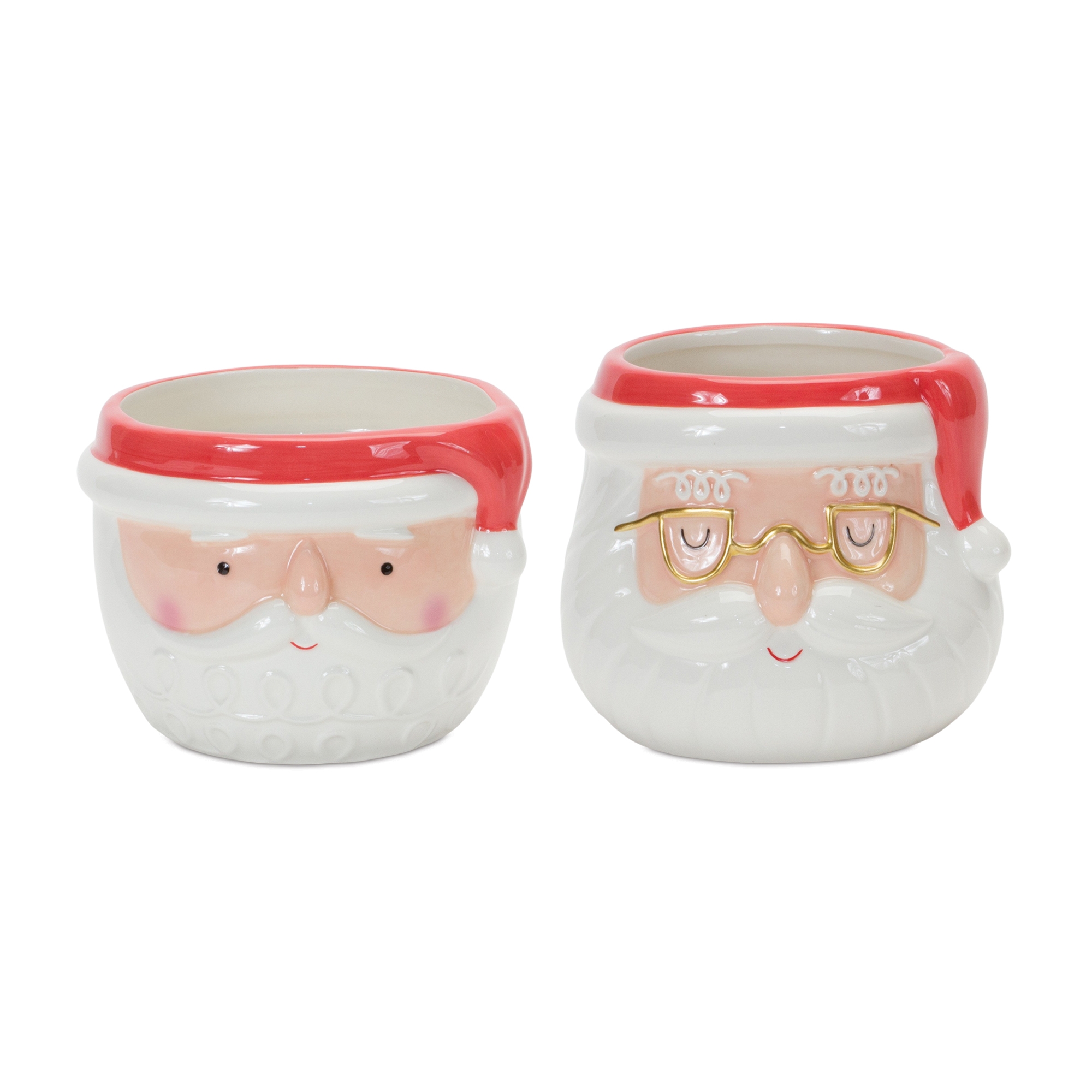 Santa Pot (Set of 2) 5.25