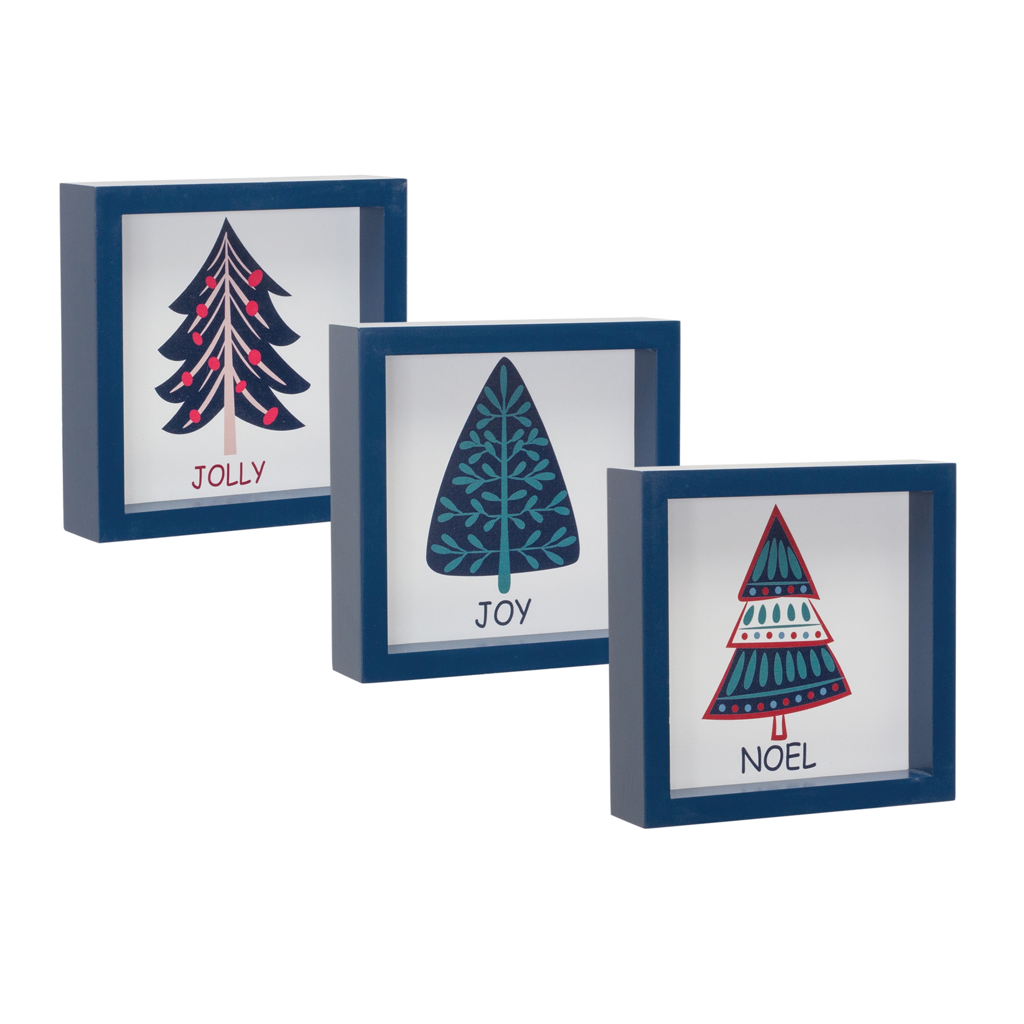 Noel, Jolly and Joy Tree Sign (Set of 6) 6