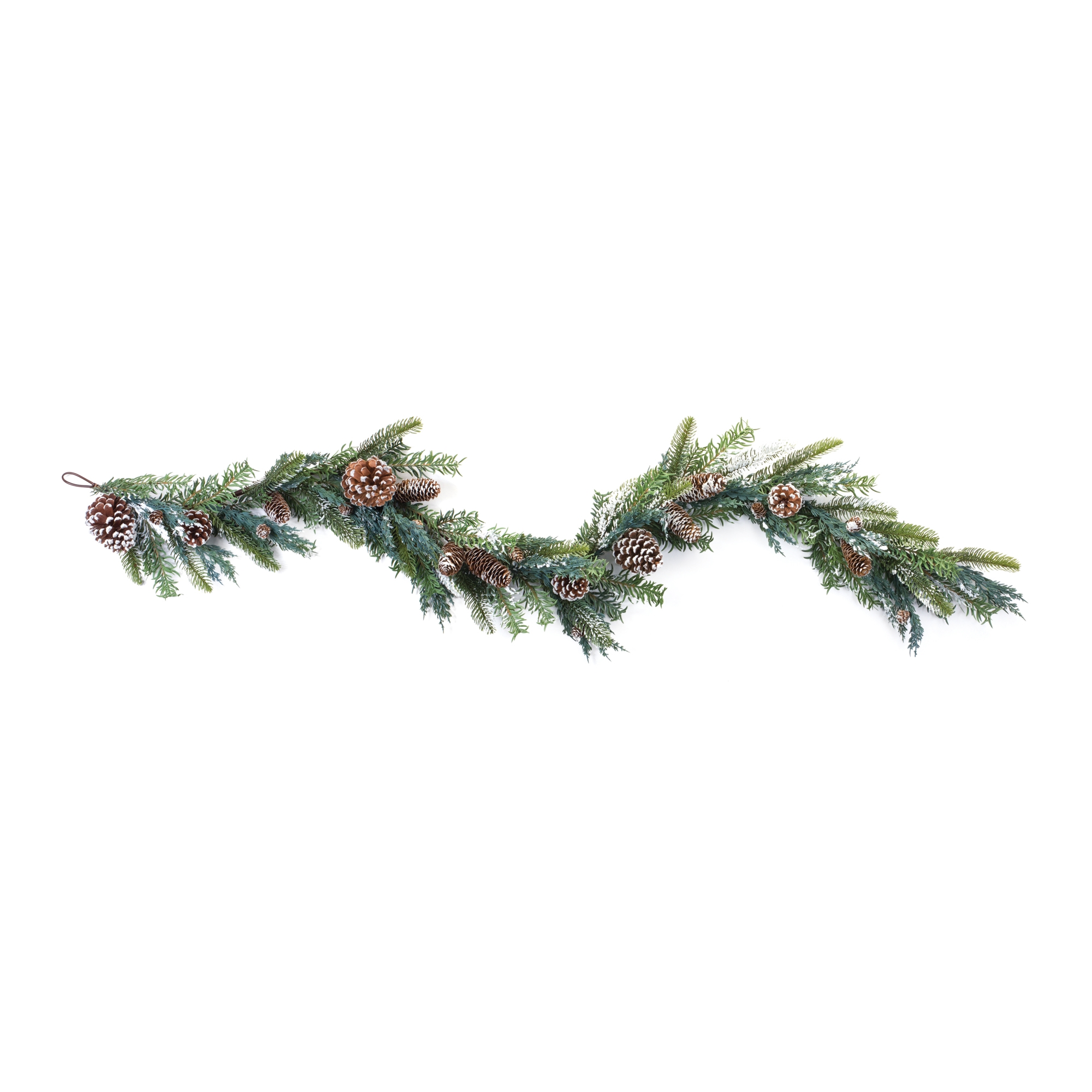 Pine and Cone Garland (Set of 2) 5.5'L Plastic