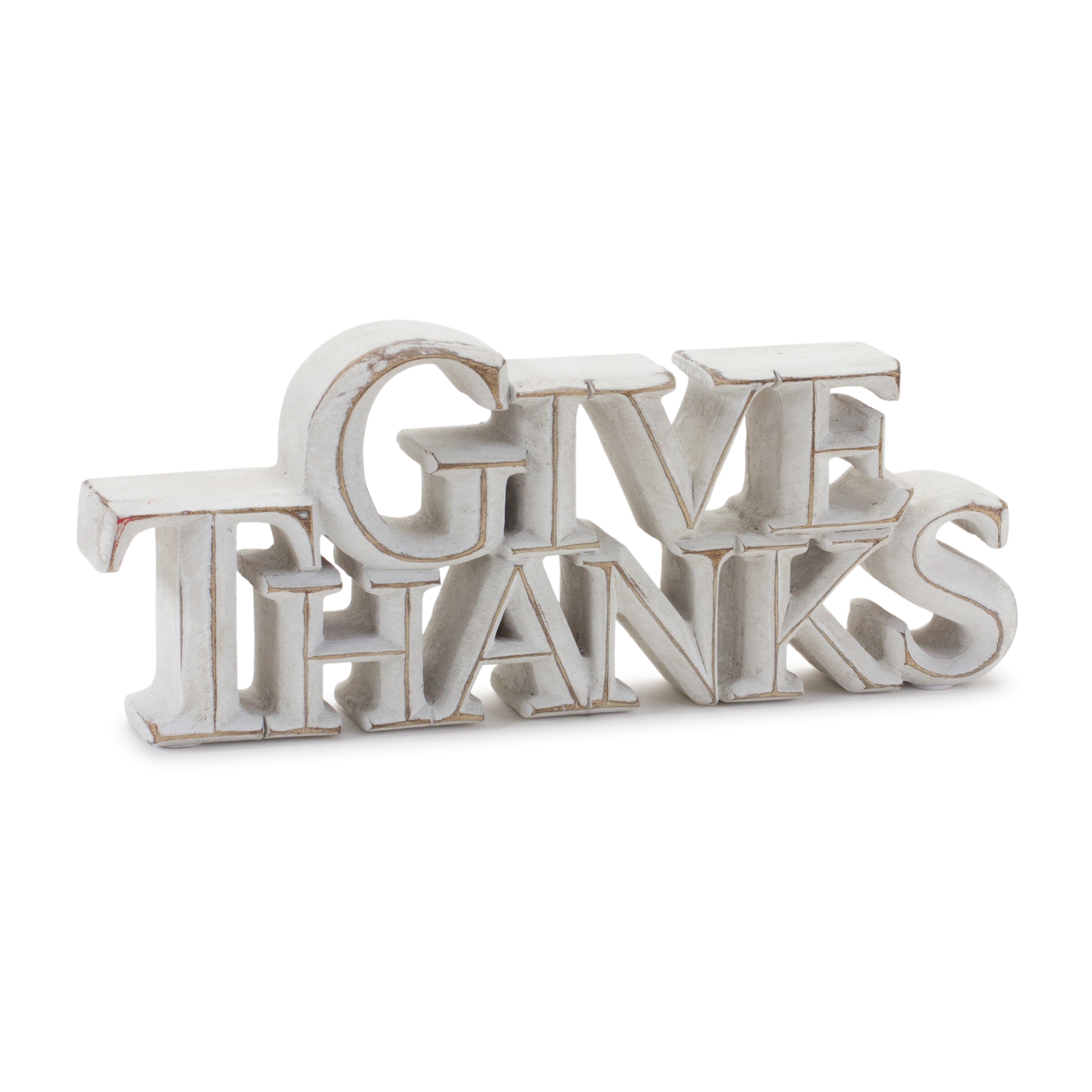 Happy Harvest and Give Thanks Sign (Set of 2) 7.75