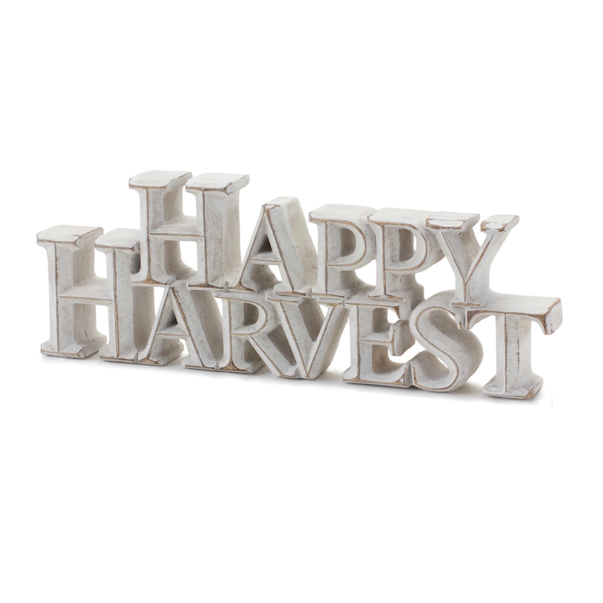 Happy Harvest and Give Thanks Sign (Set of 2) 7.75