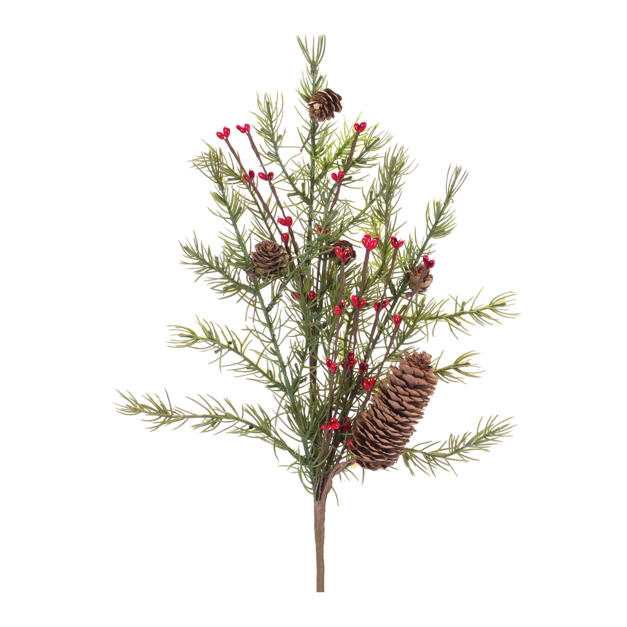 Pine w/Berry & Cone Spray (Set of 6) 20