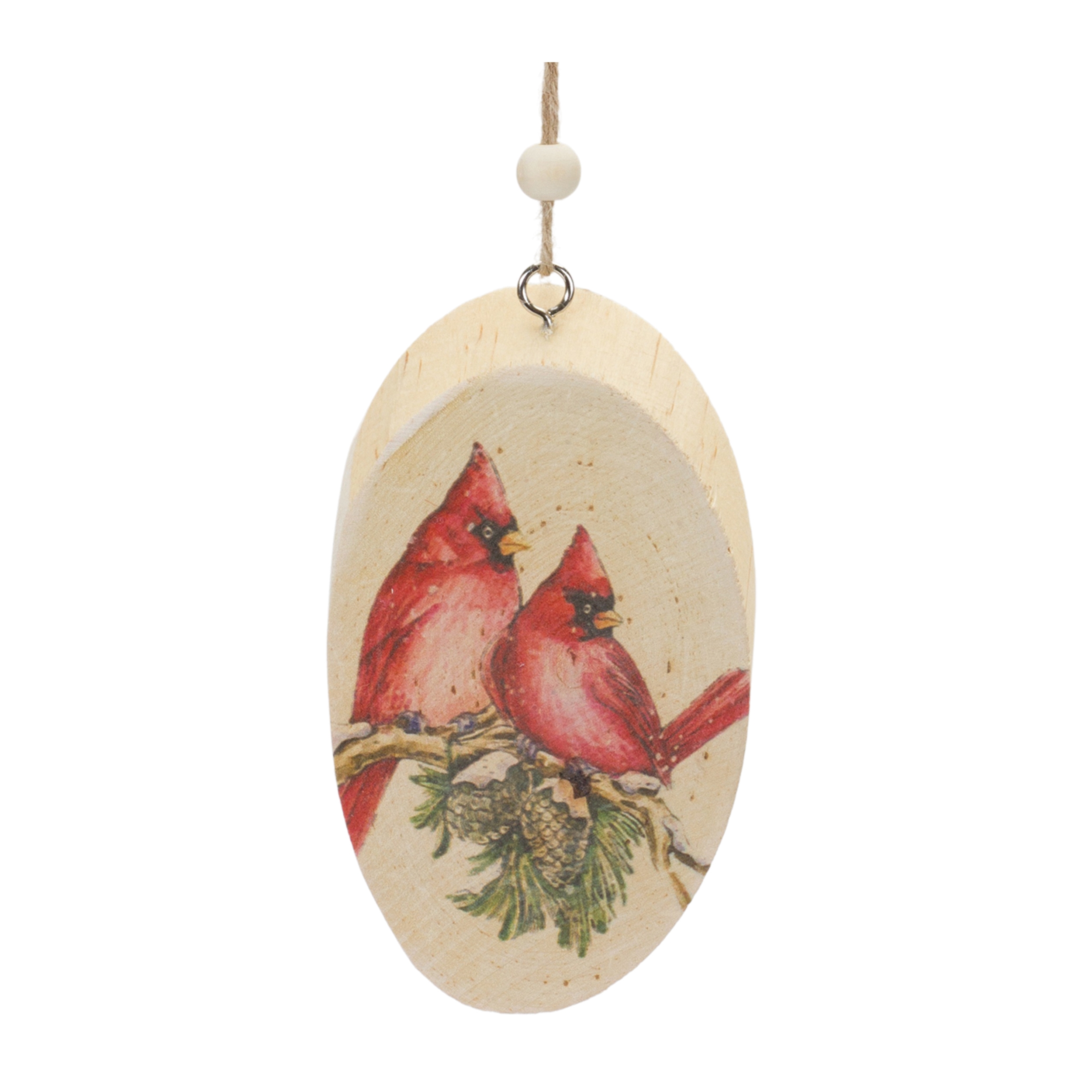 Cardinal Disc Ornament (Set of 24) 5.75
