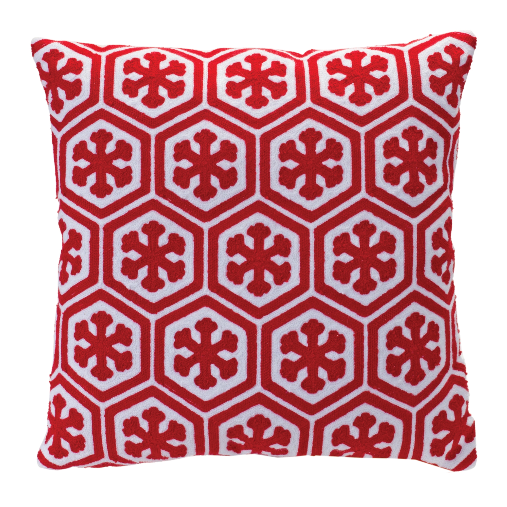 Pillow w/Snowflake Pattern 17