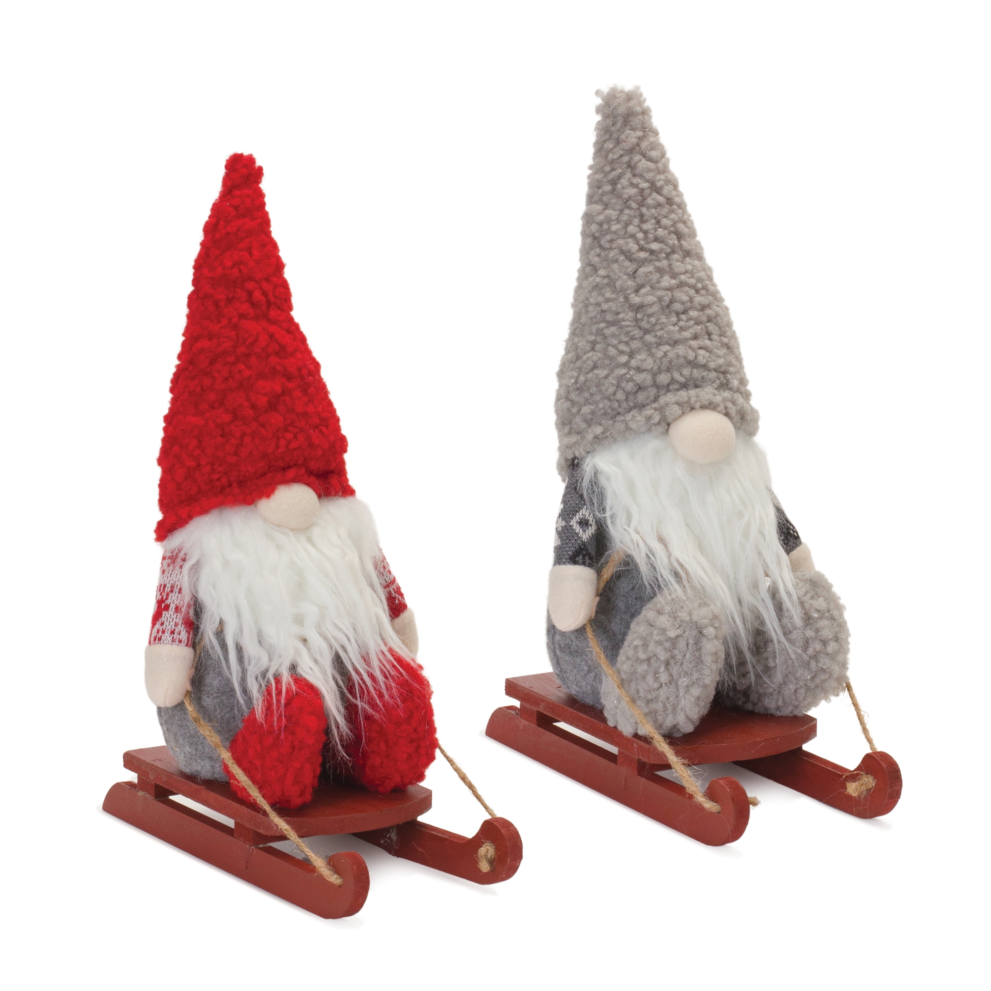 Gnome on Sled (Set of 2) 13.5
