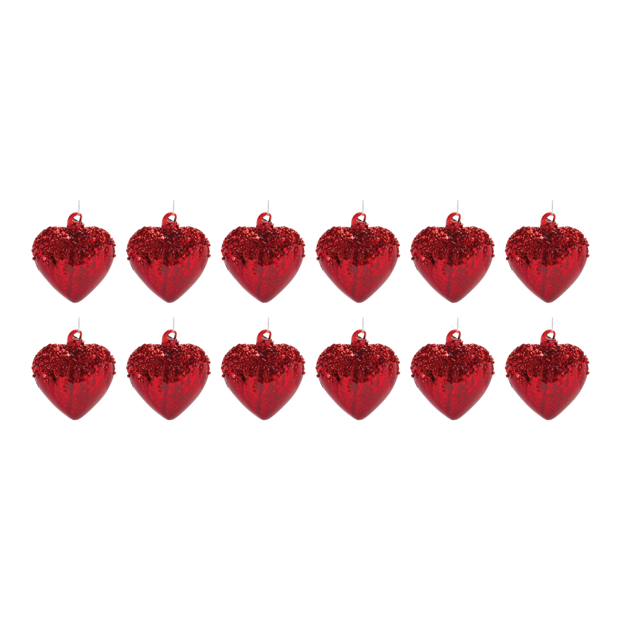 Heart Ornament (Set of 12) 3.75