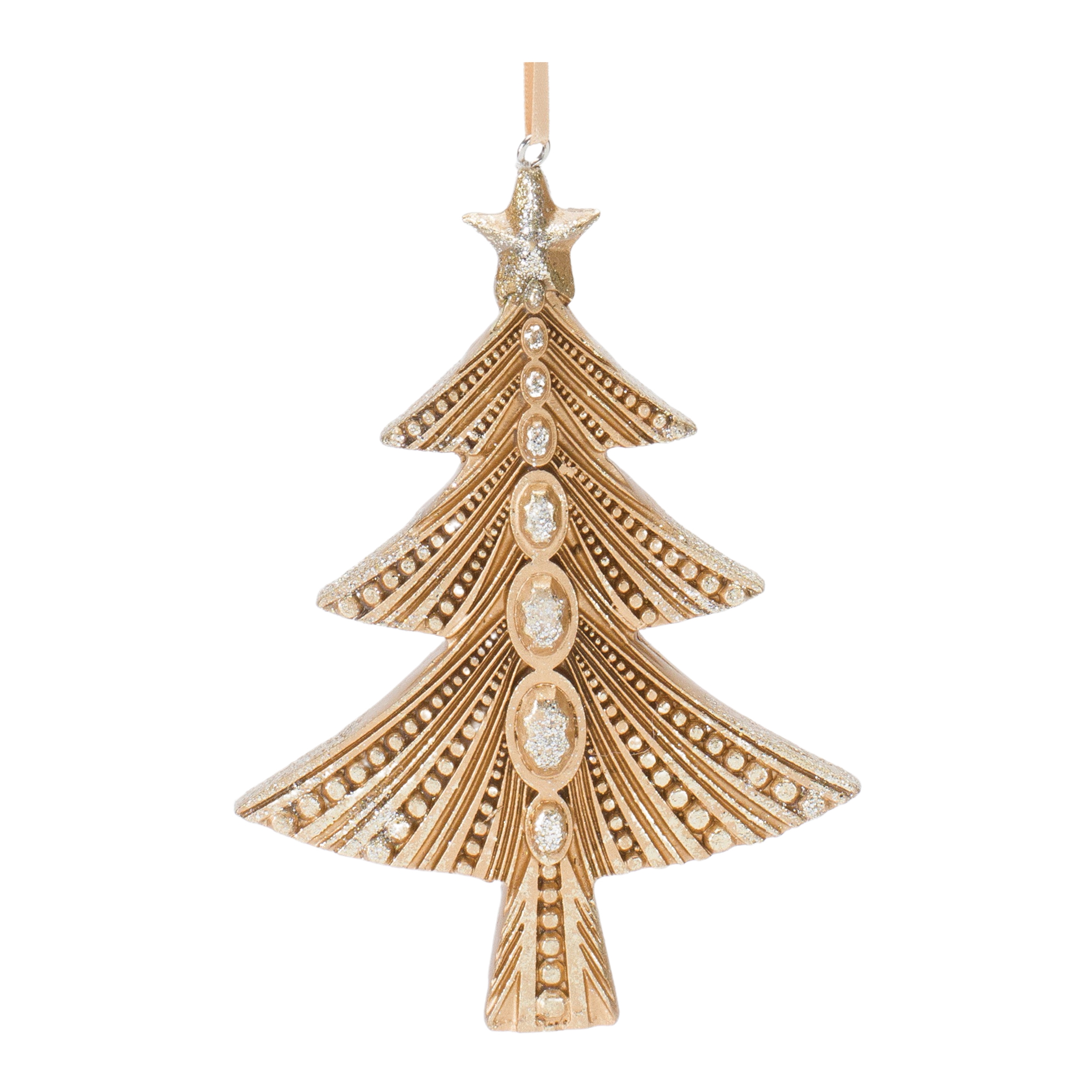 Tree and Snowflake Ornament (Set of 12) 3.25