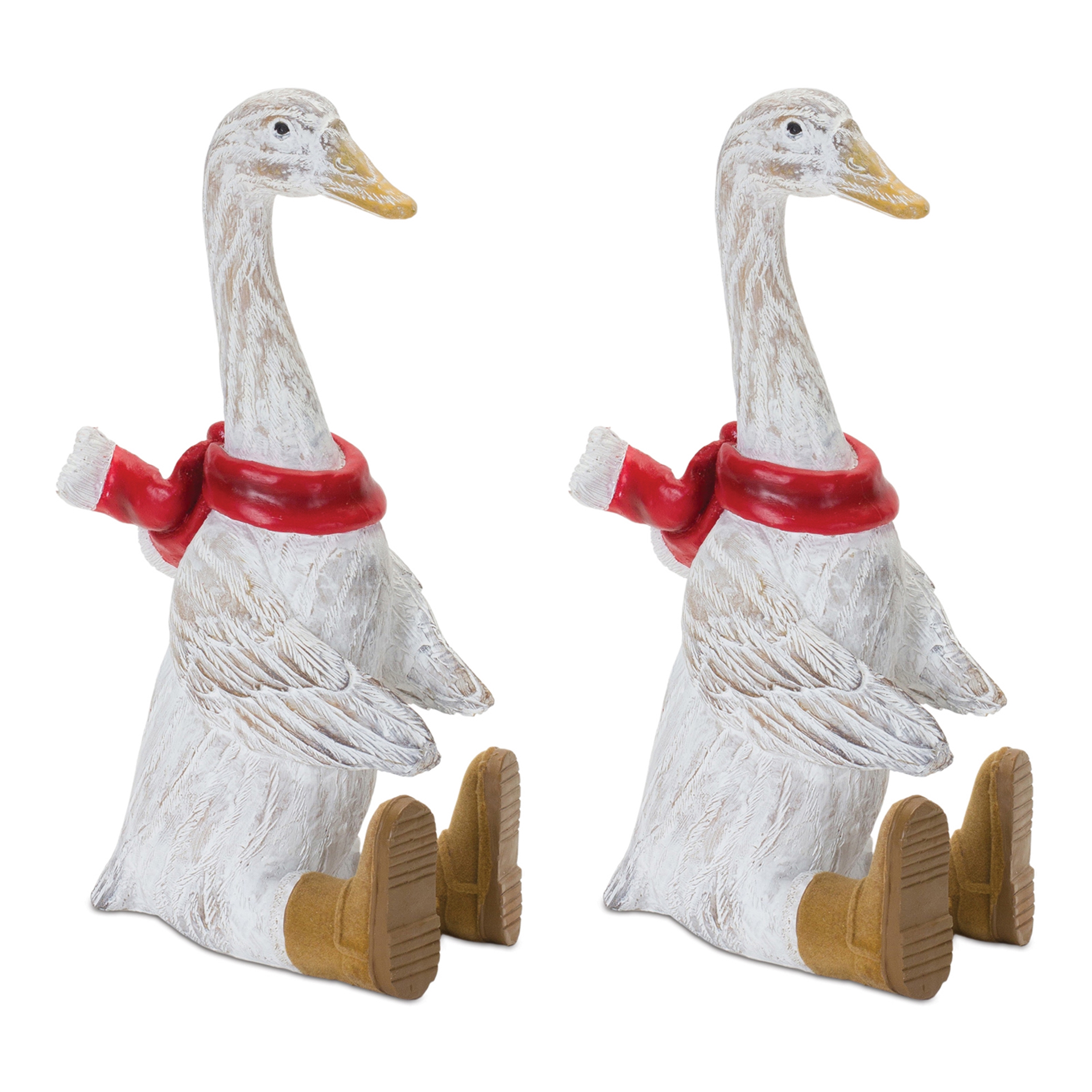 Christmas Goose w/Boots (Set of 2) 10