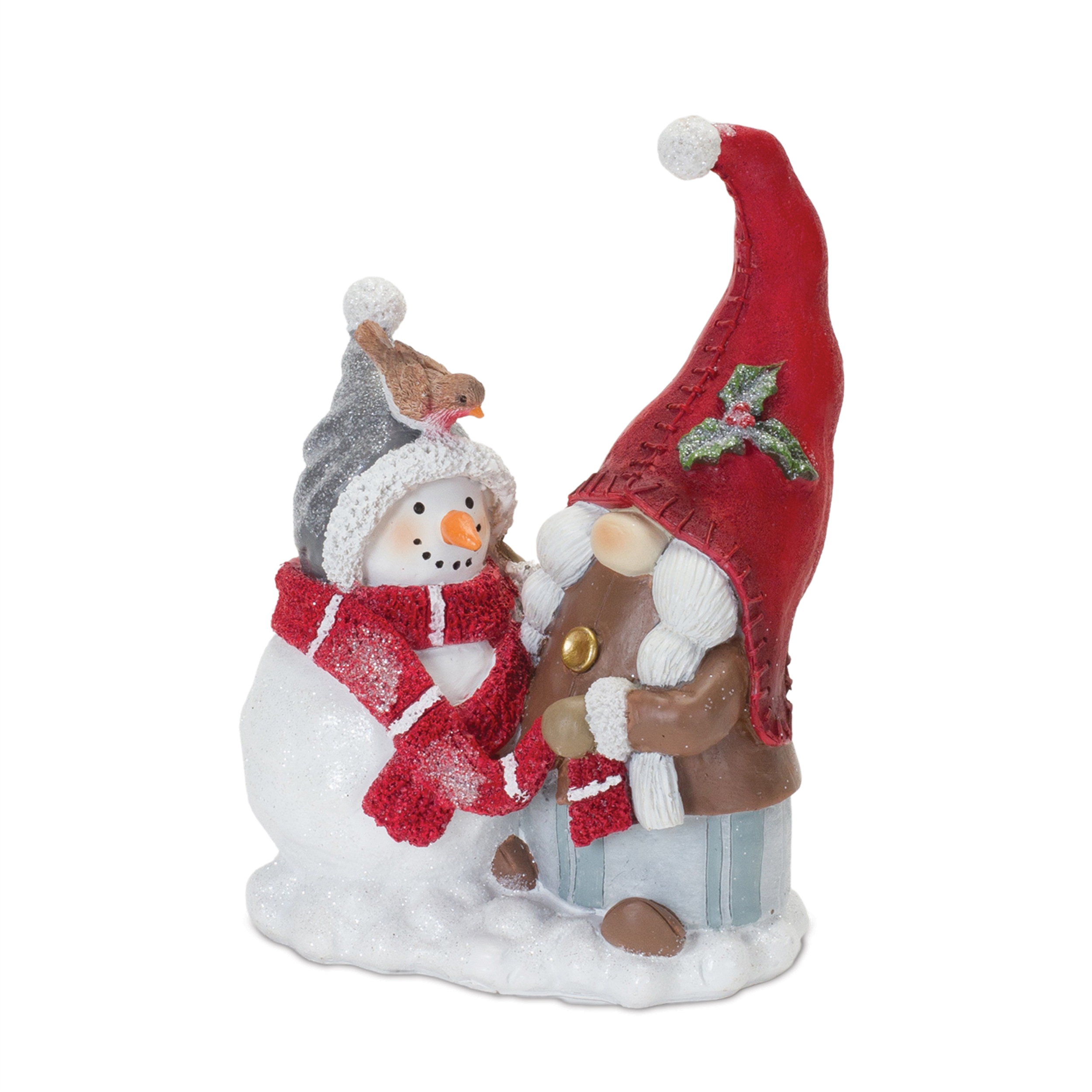Gnome w/Wheelbarrow and Gnome w/Snowman (Set of 2) 7
