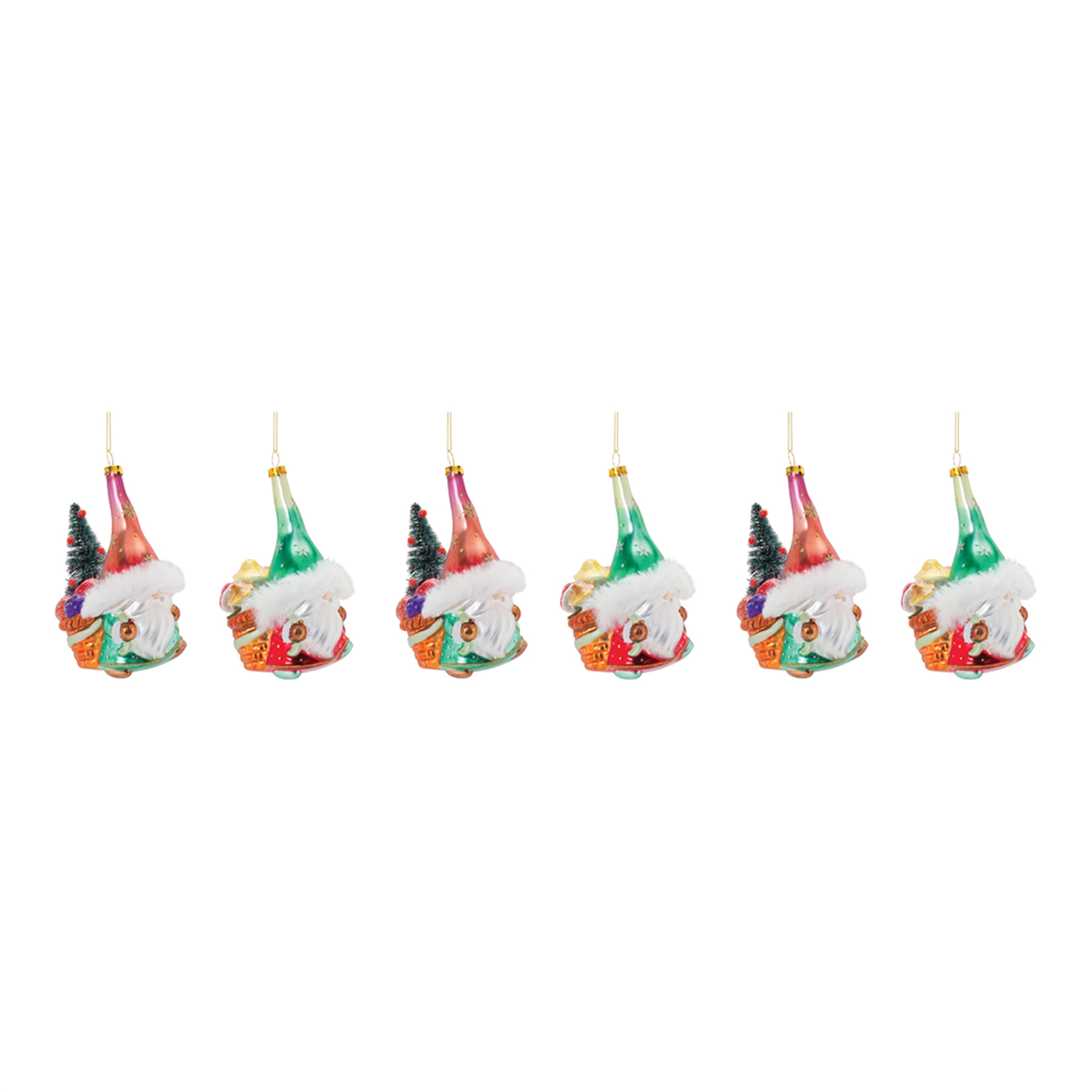 Gnome Ornament (Set of 6) 5.25