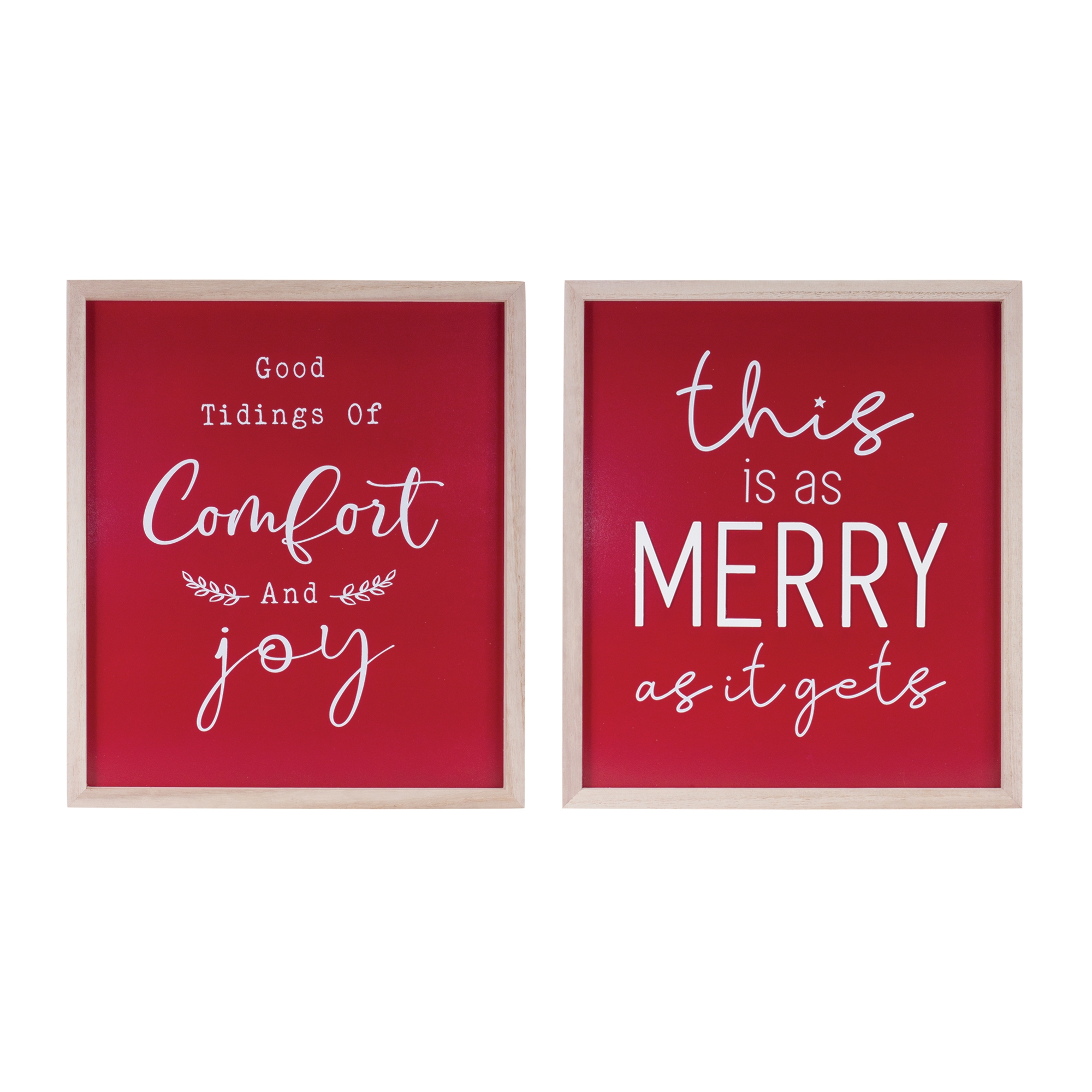 Christmas Sign (Set of 2) 13.75