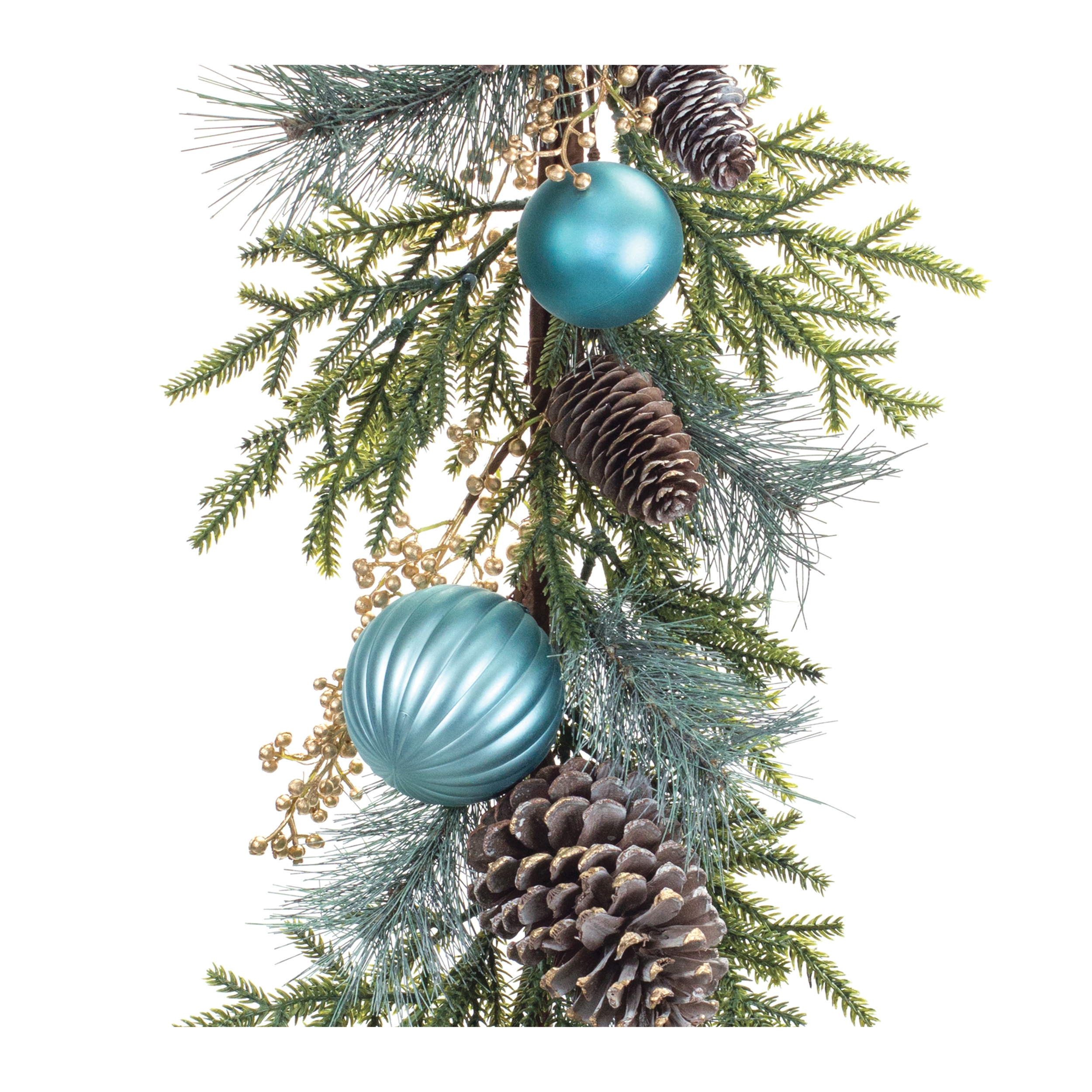 Pine Garland w/Ornament 6' L Plastic