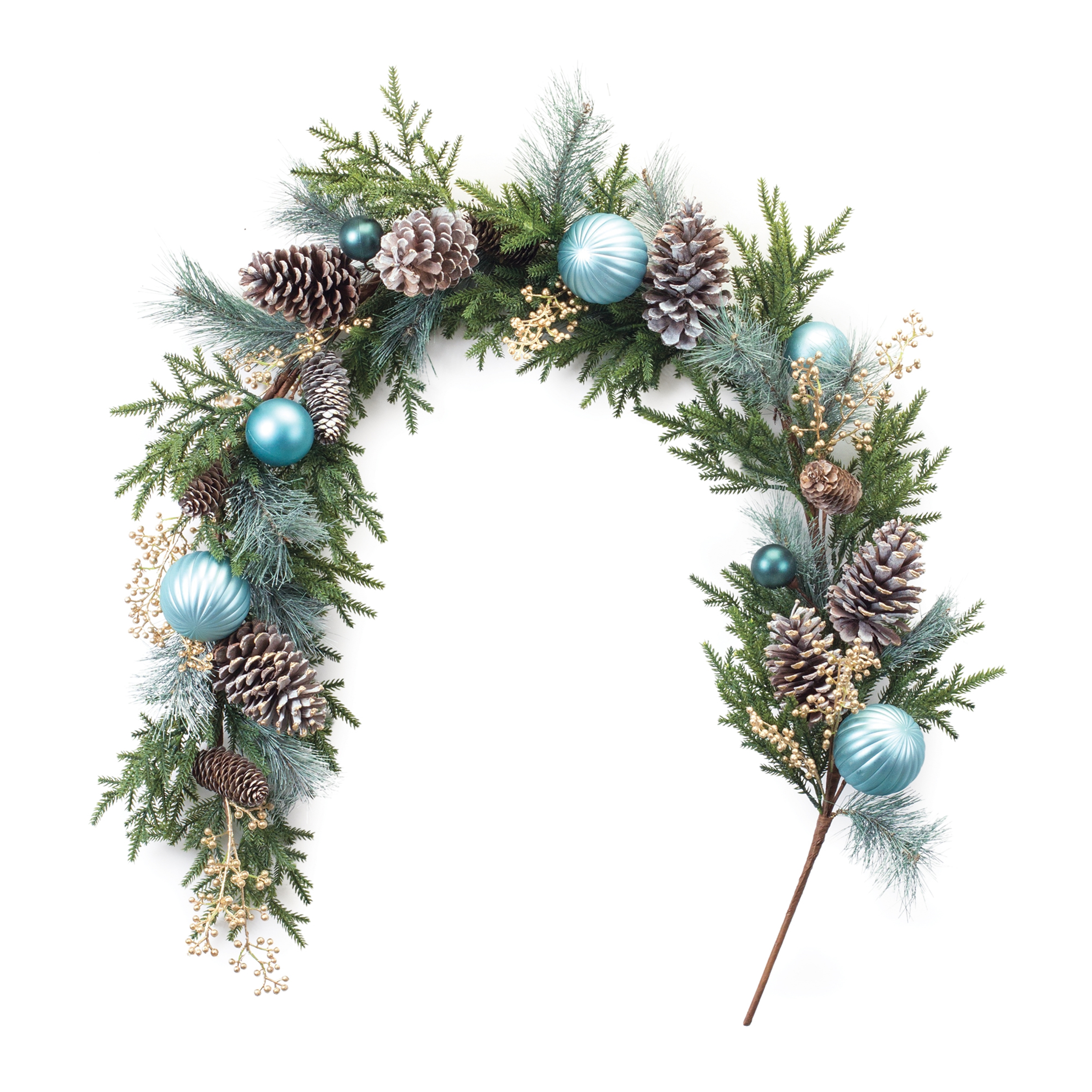 Pine Garland w/Ornament 6' L Plastic