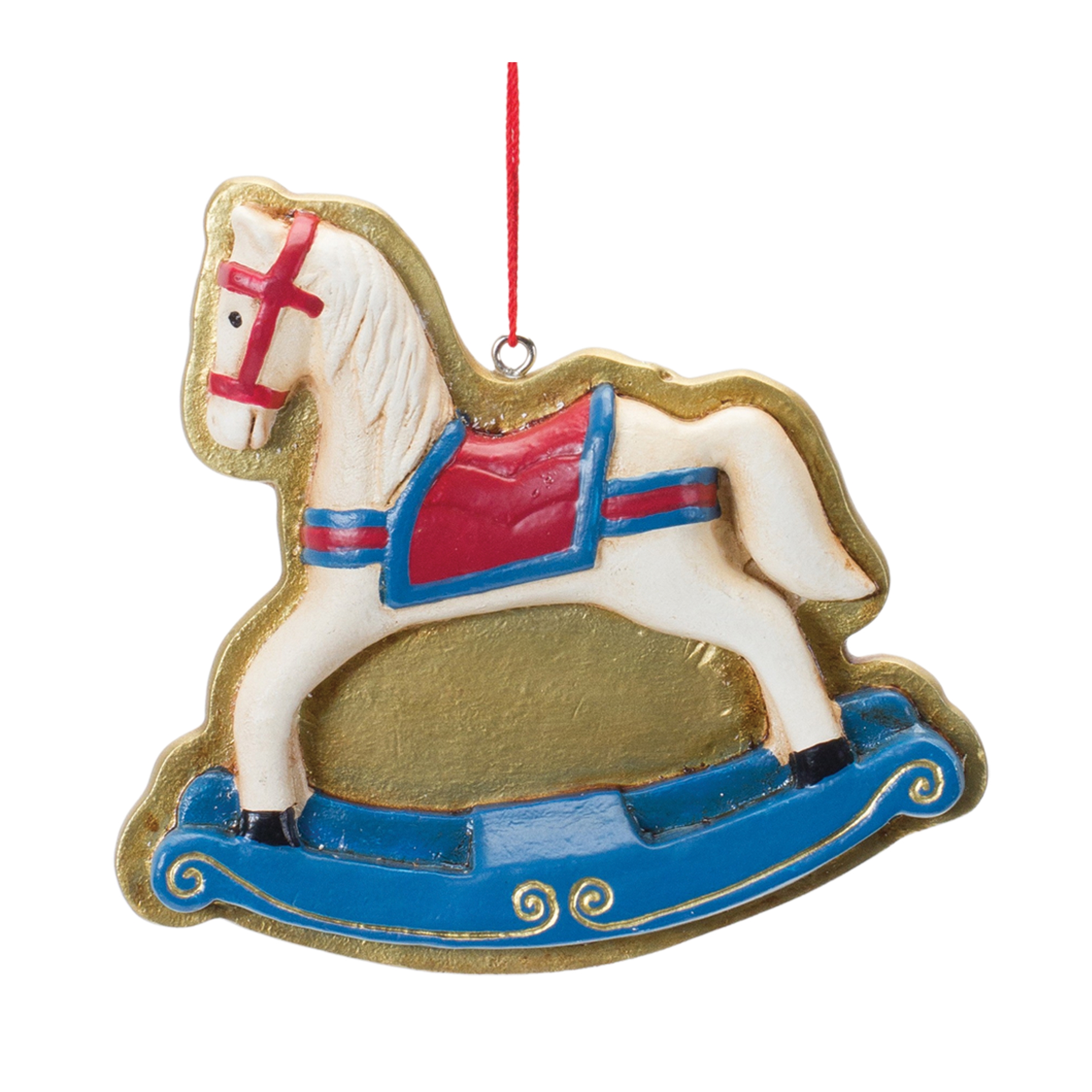 Rocking Horse and Train Ornament (Set of 12) 3.75