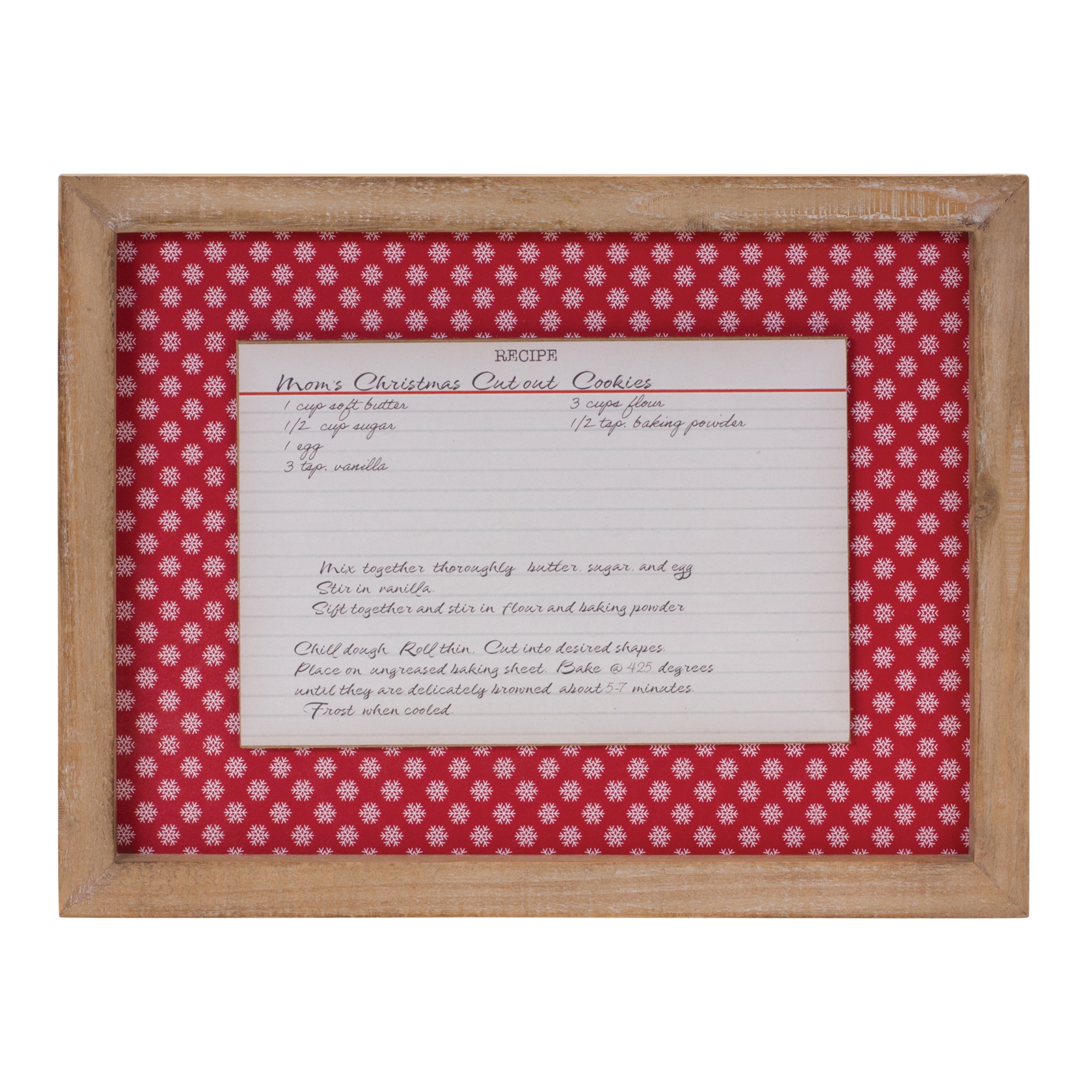 Framed Christmas Cookie Recipe (Set of 4) 13.5
