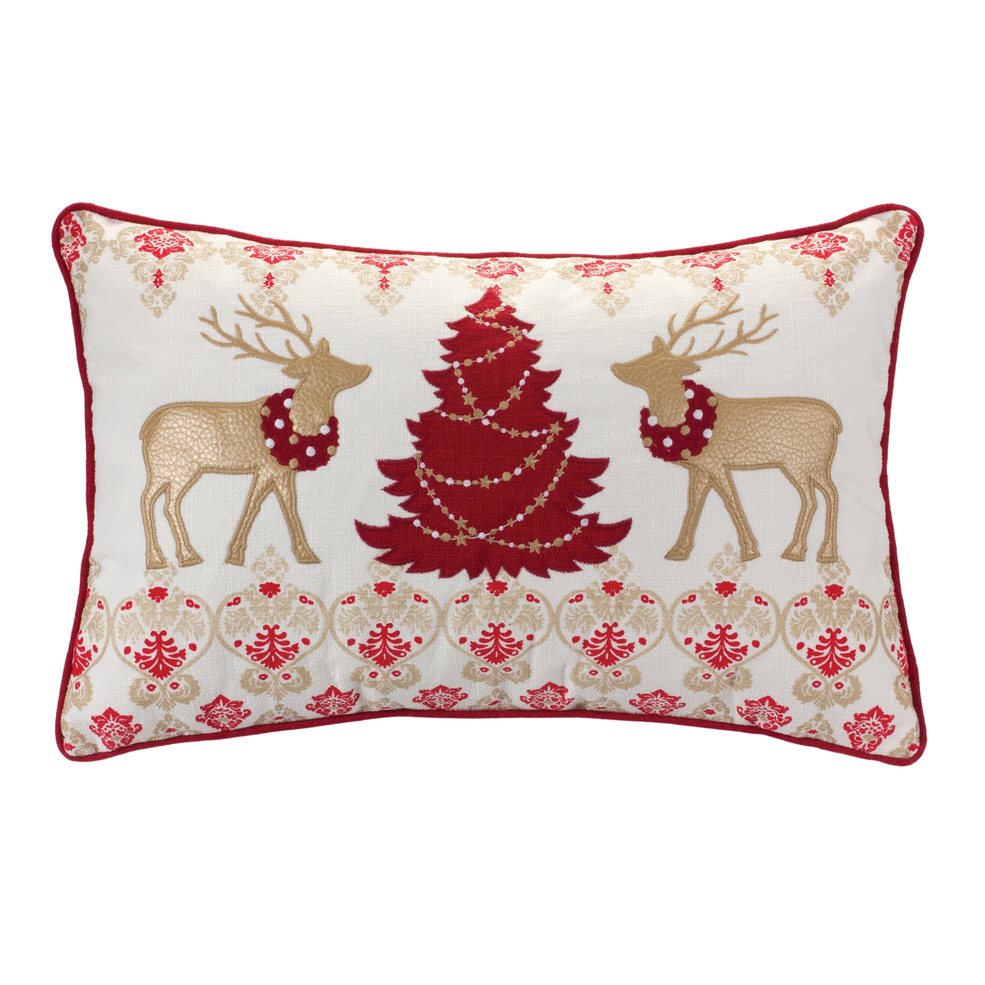 Reindeer and Tree Pillow 19