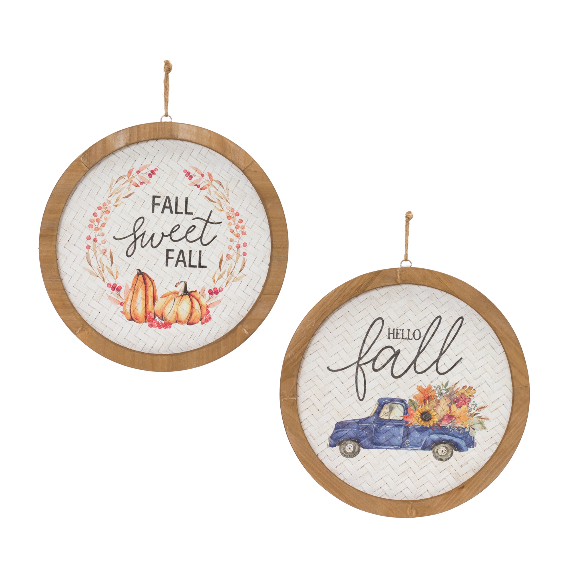 Fall Plaque (Set of 2) 11.5
