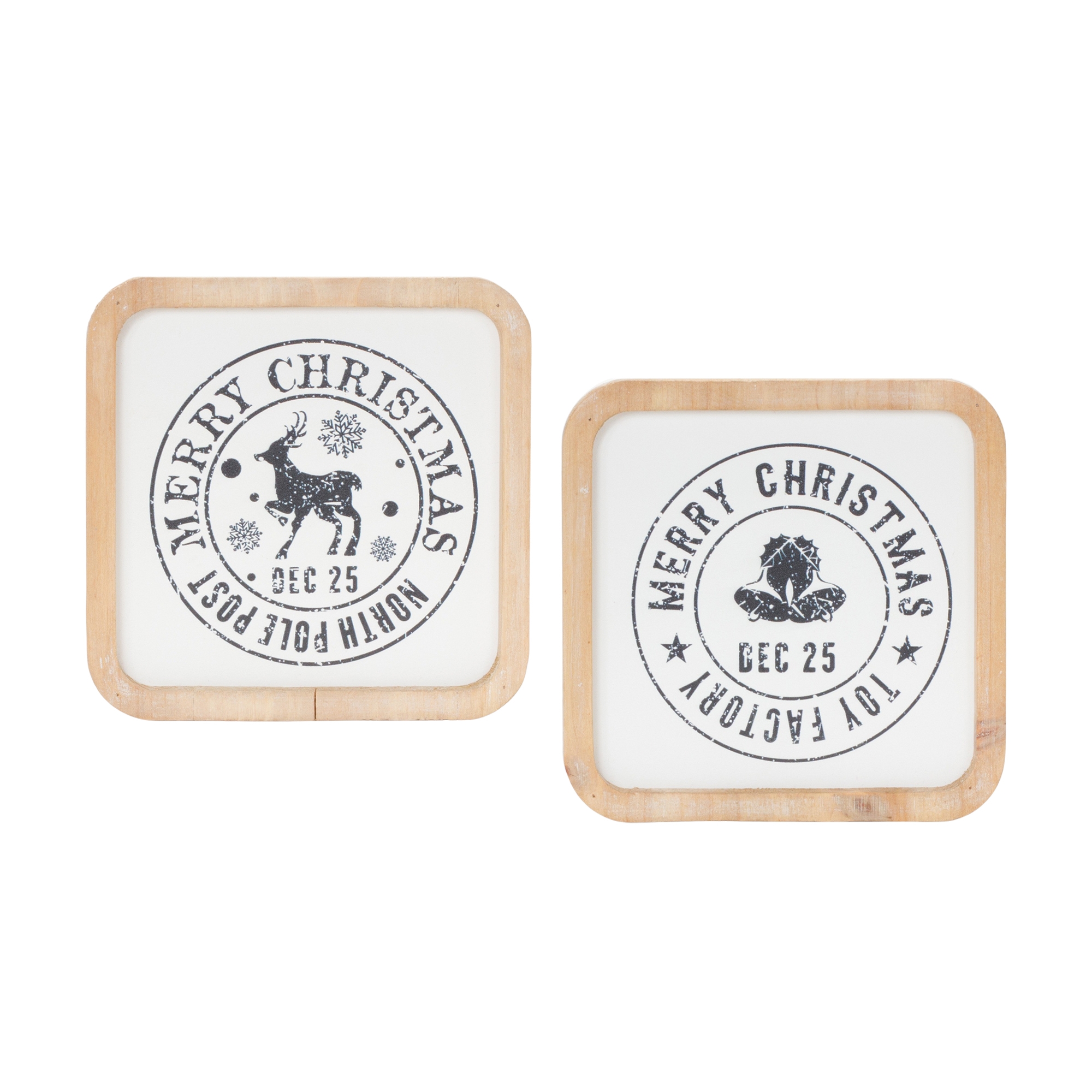 Christmas Mail Stamp Plaque (Set of 12) 5