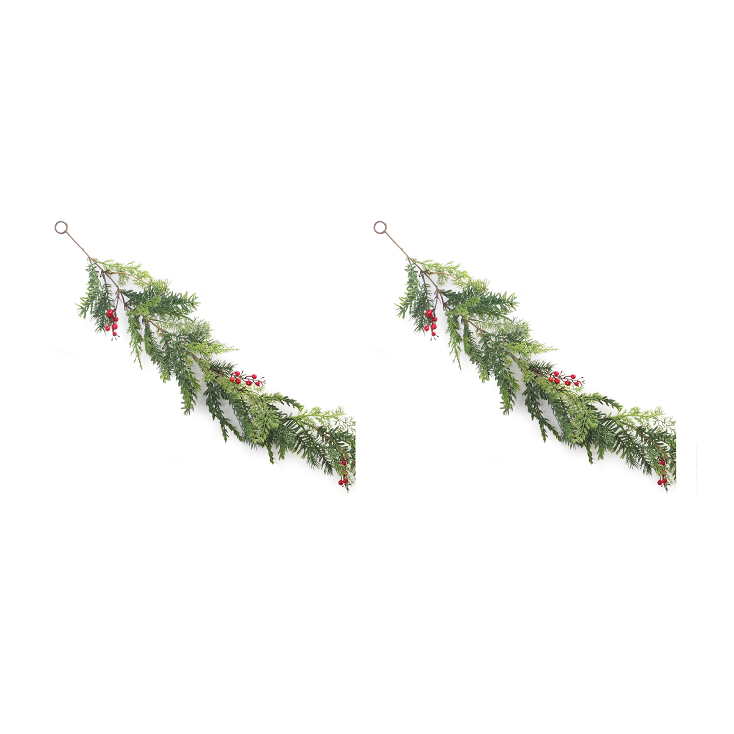 Pine Garland (Set of 2) 6'L Plastic