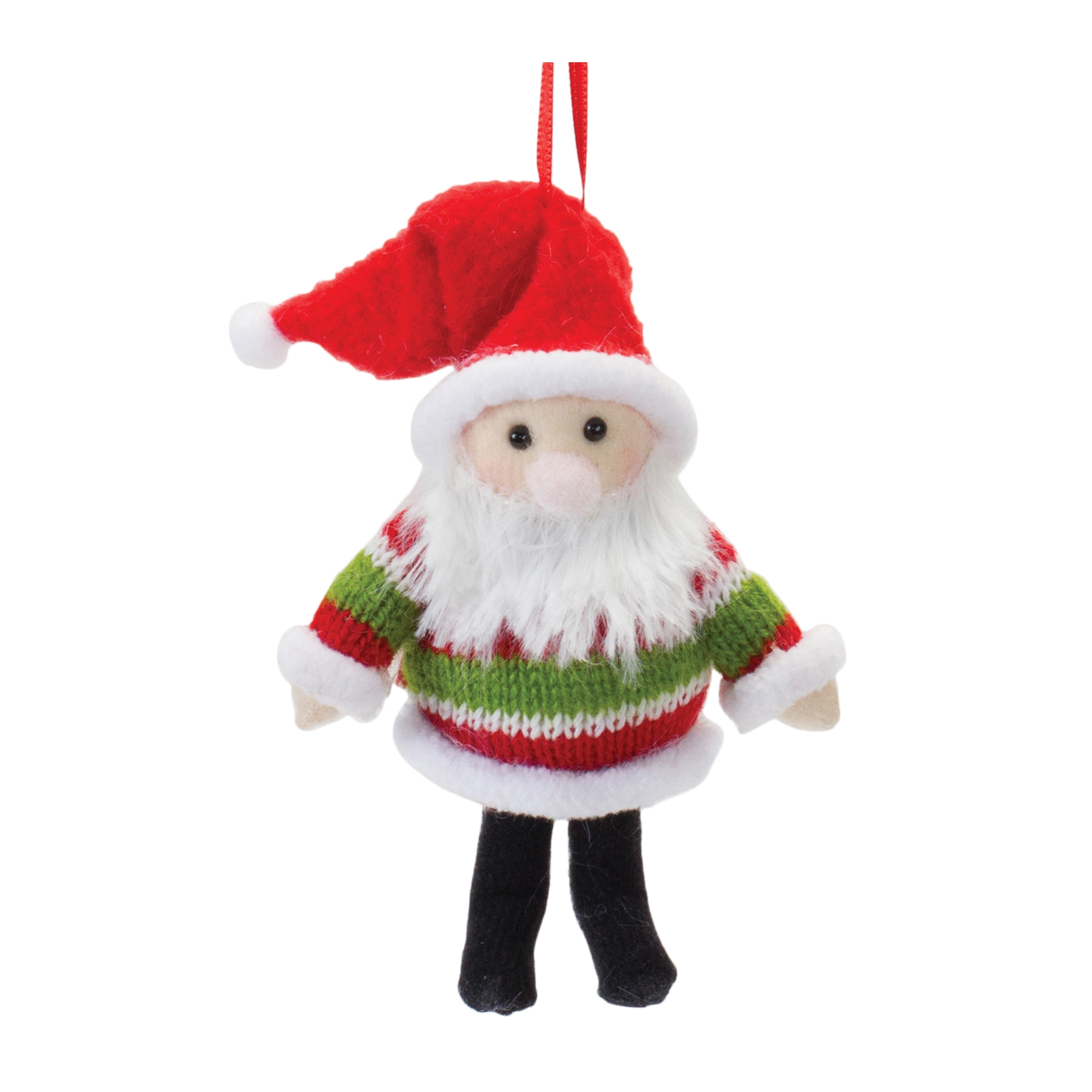 Santa and Moose Ornament (Set of 12) 4.25