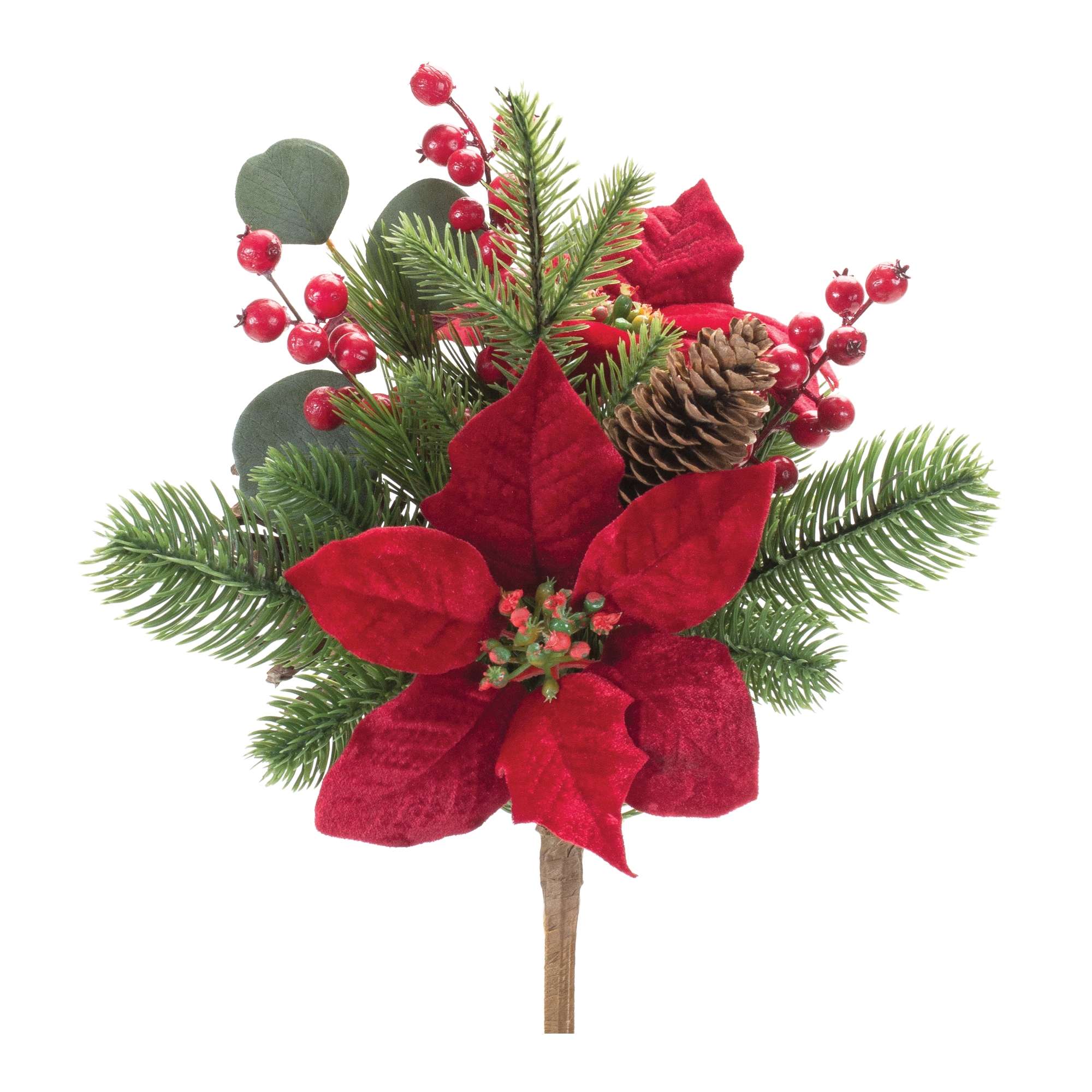 Poinsettia & Pine Bush (Set of 2) 16