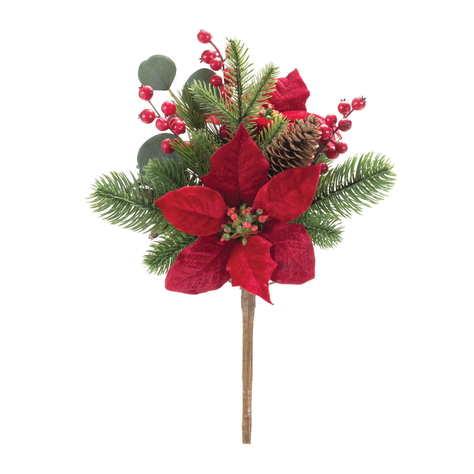 Poinsettia & Pine Bush (Set of 2) 16