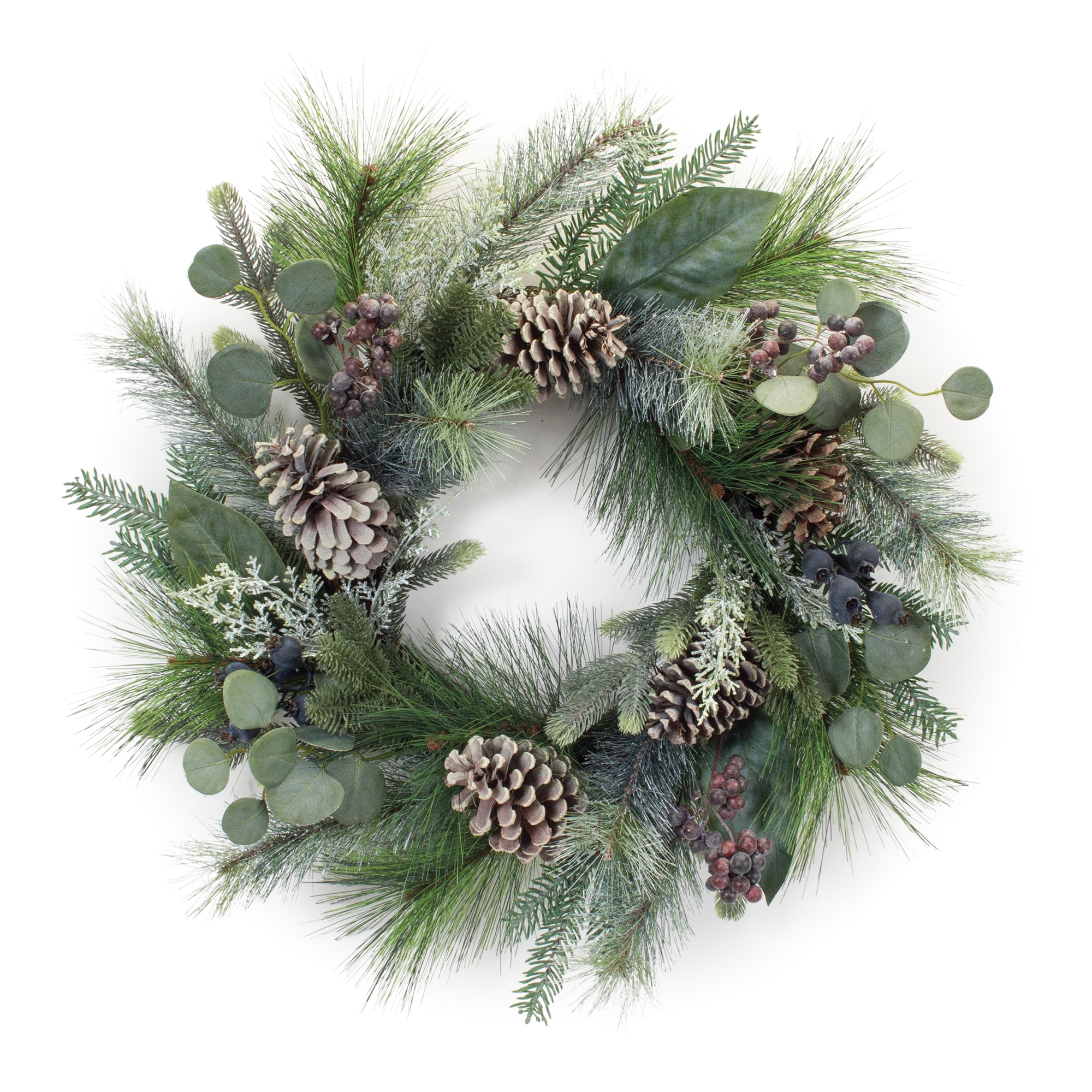 Pine/Berry/Eucalyptus Wreath 24