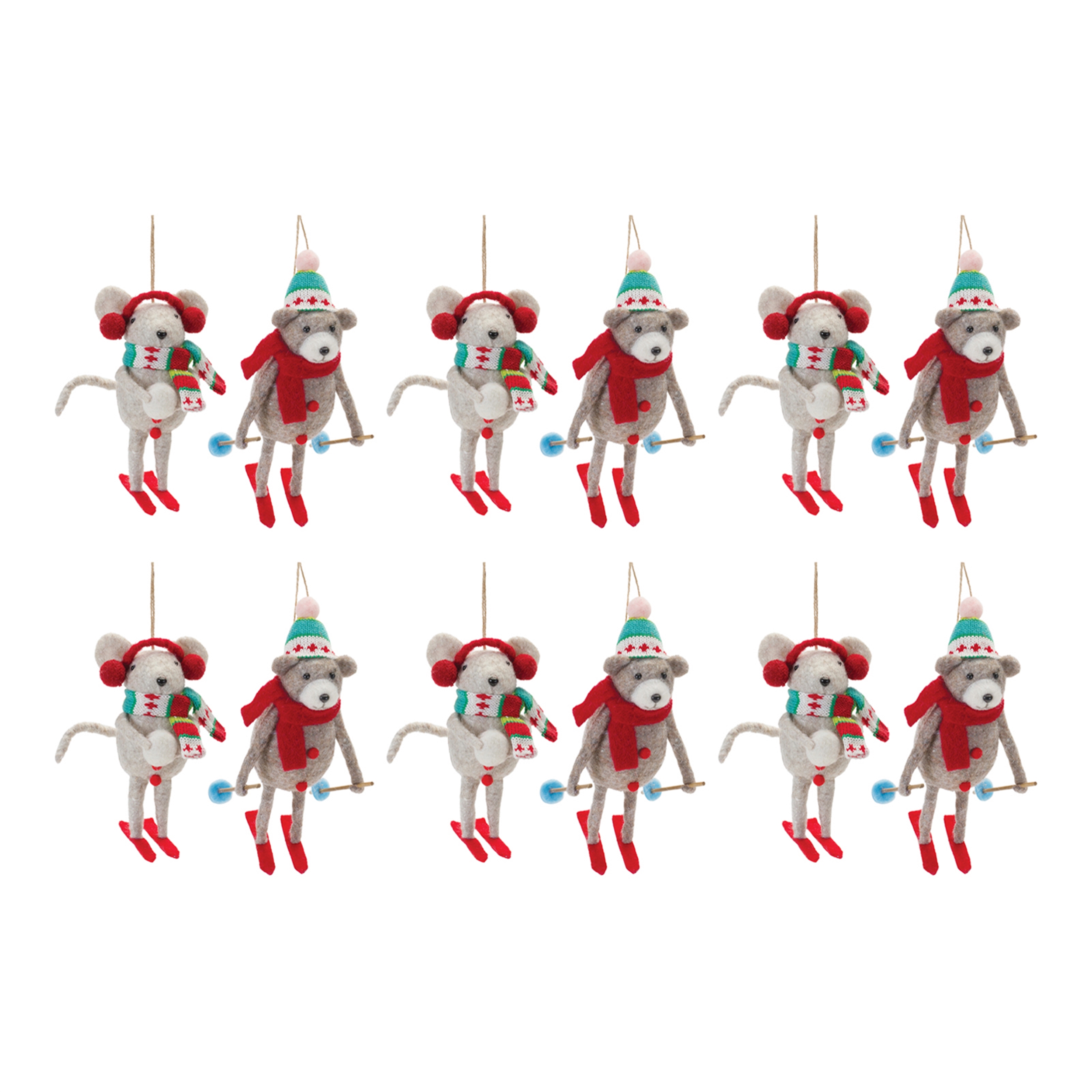 Animal Ornament (Set of 12) 6.5