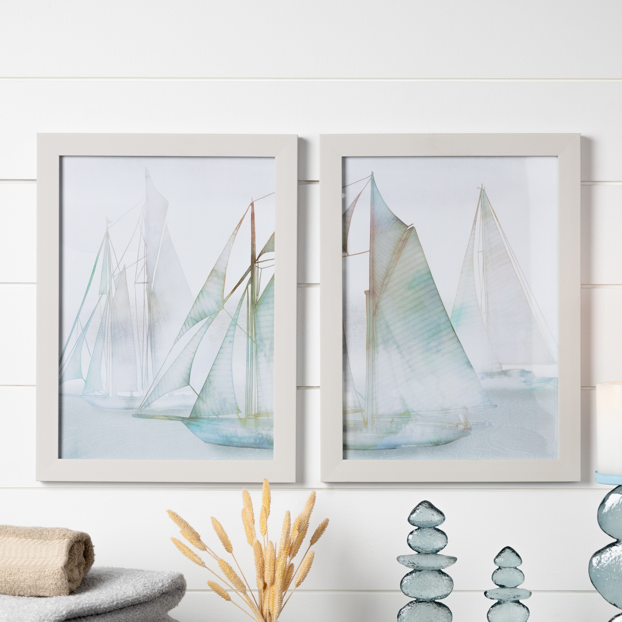 Sail Boat Print (Set of 2) 11.75