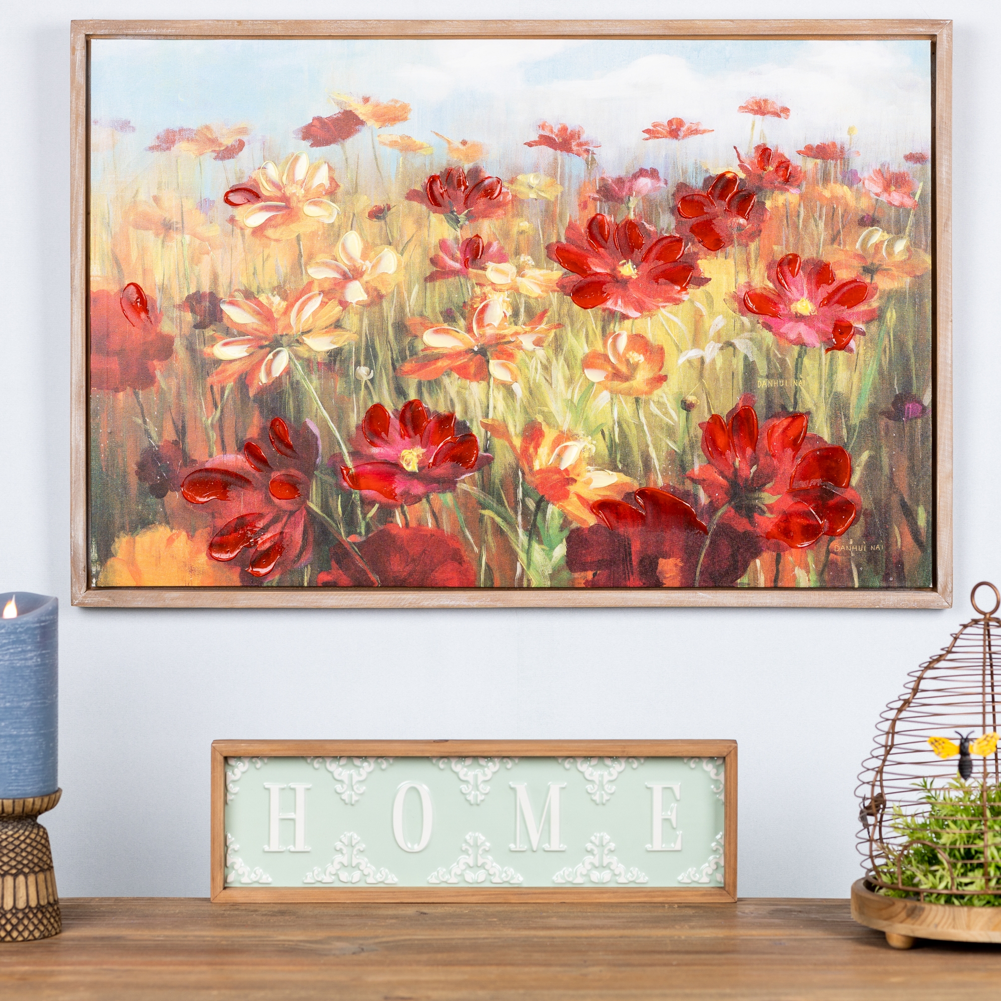 Framed Floral Print 35.5