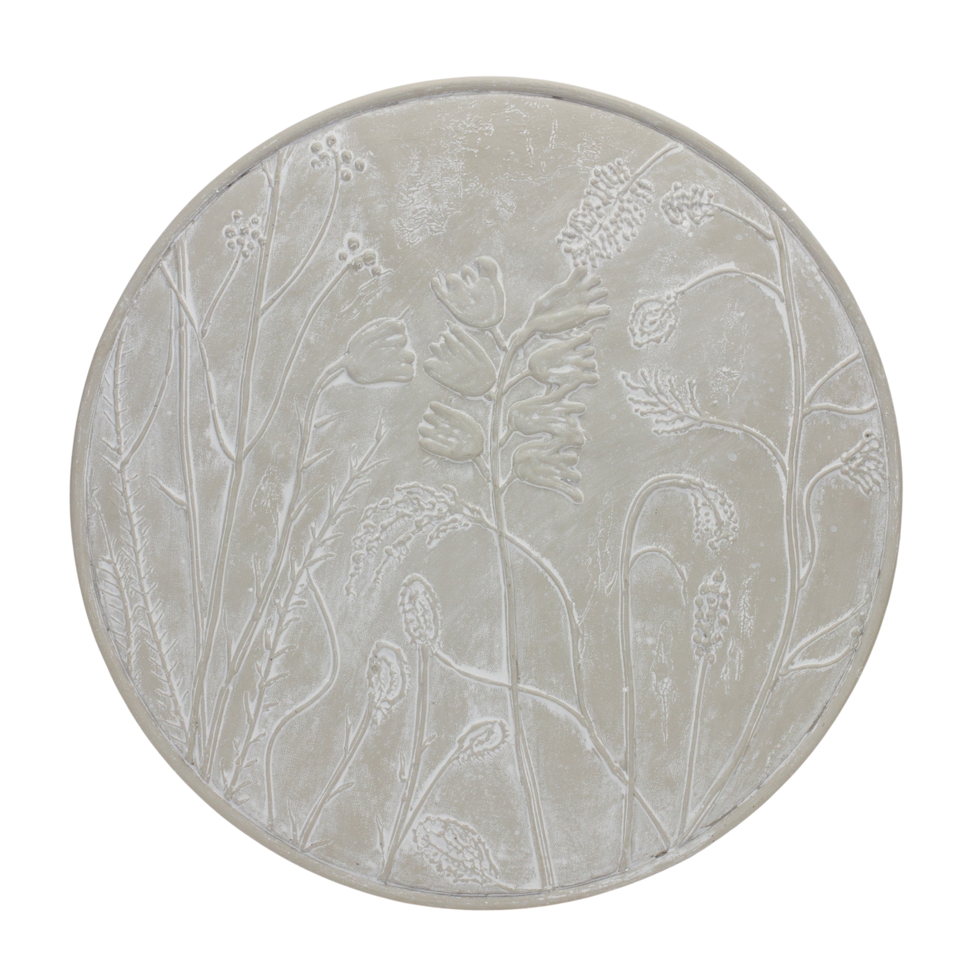 Round Floral Plaque 19
