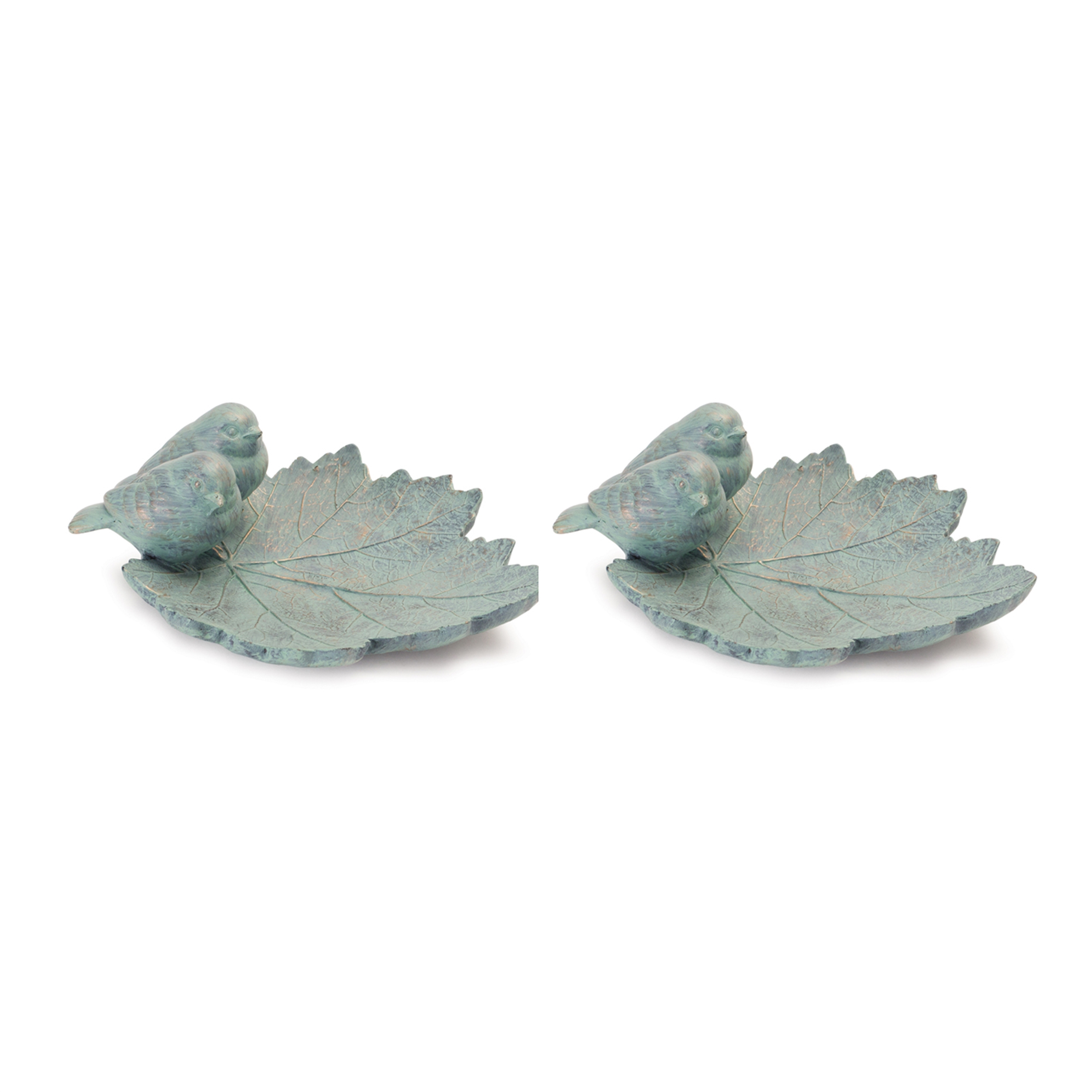Leaf w/Birds (Set of 2) 10