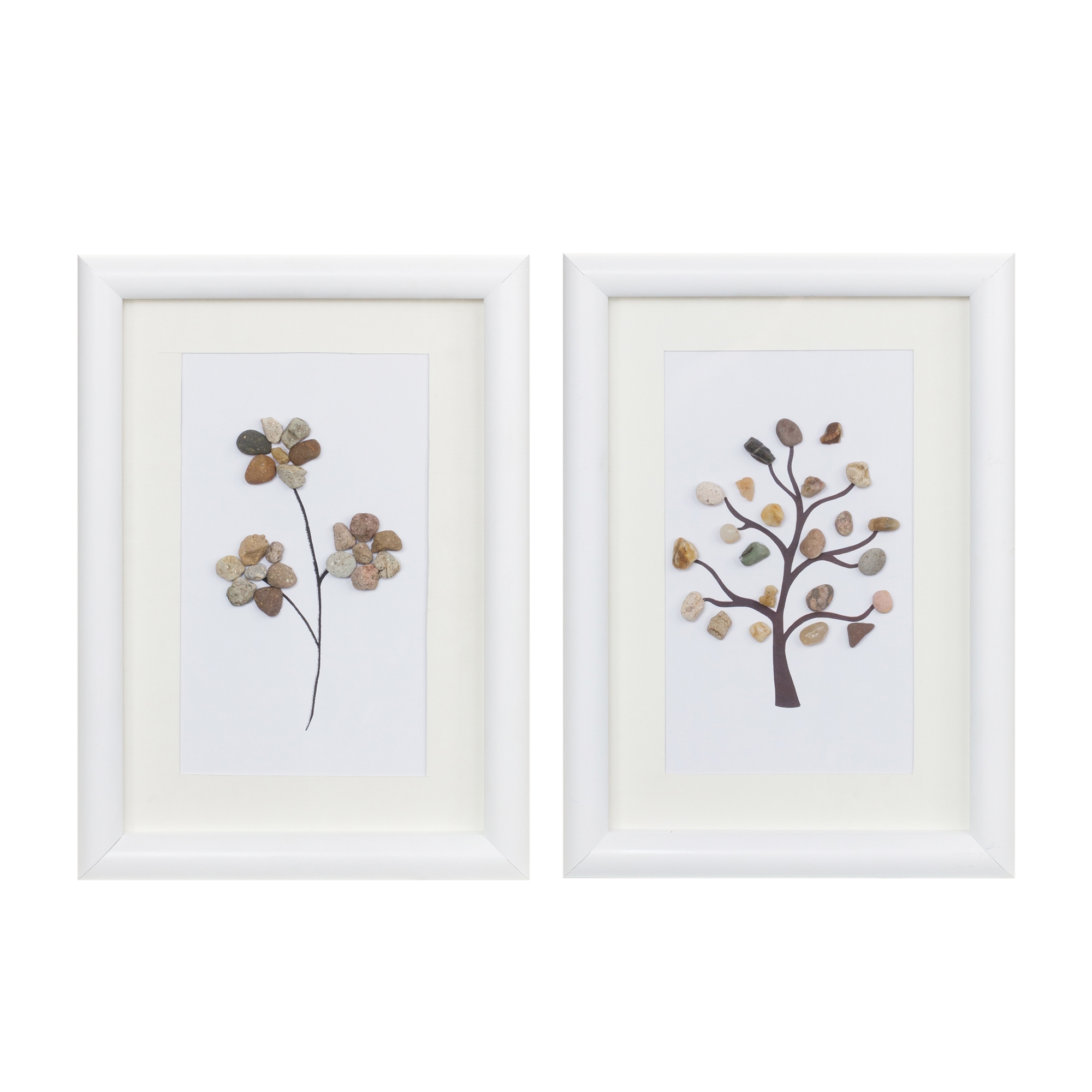 Tree and Floral Wall Art (Set of 2) 10.25