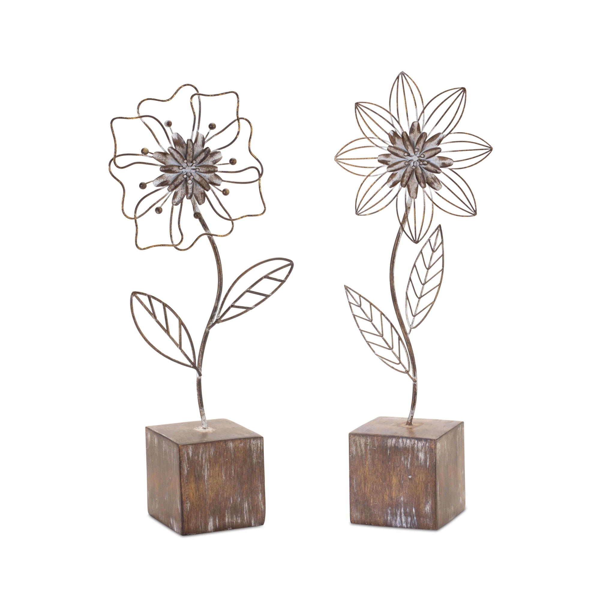 Floral Décor (Set of 2) 14.5